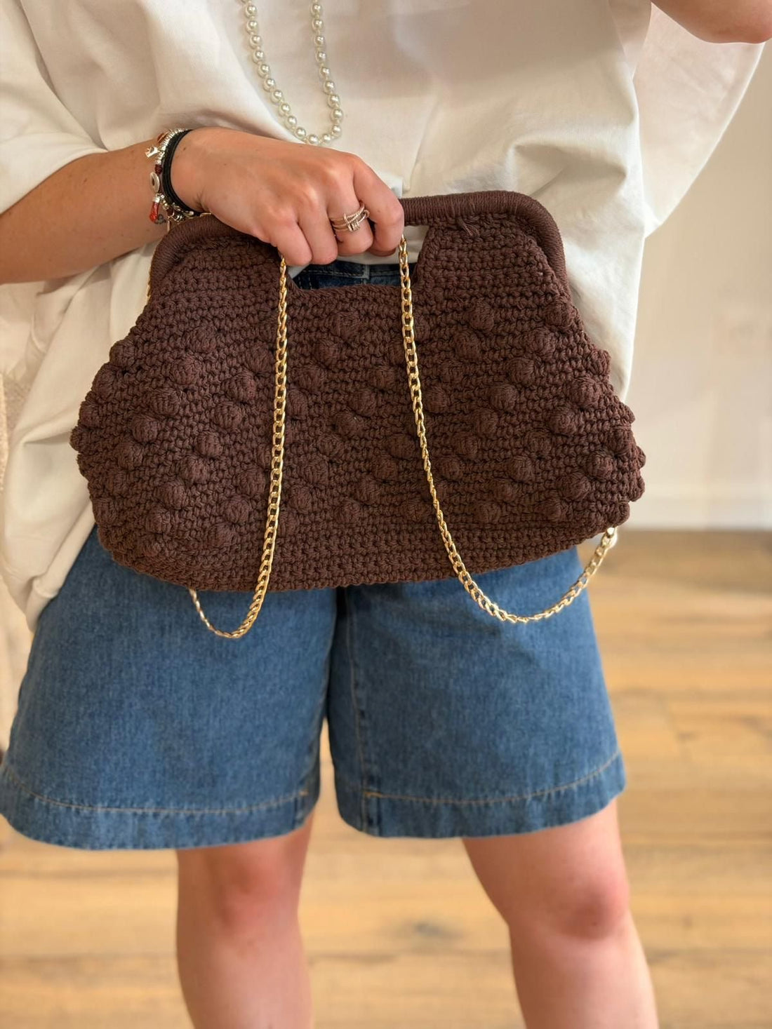 Sac choco fait à la main - Léone
