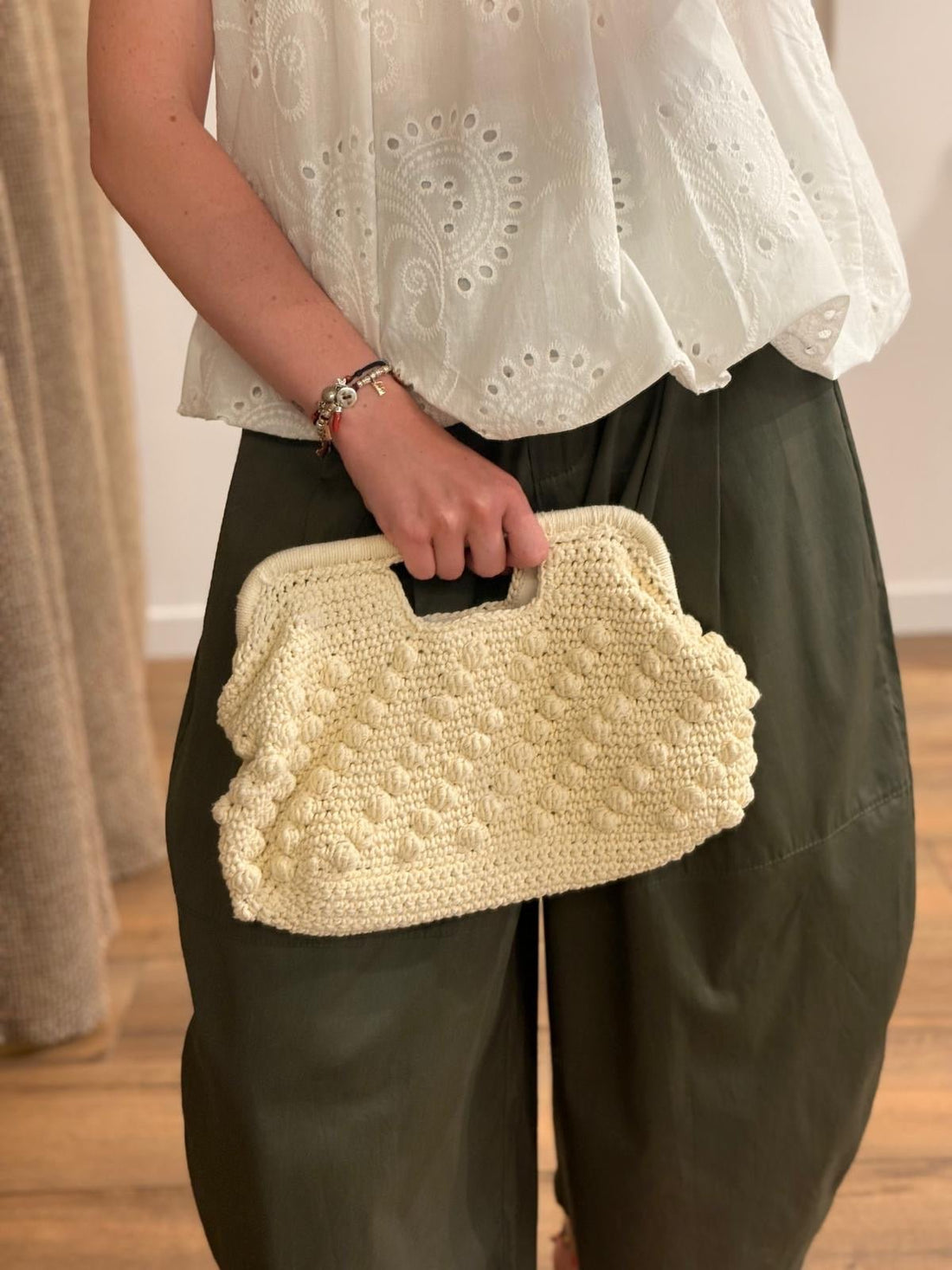 Sac écru fait à la main - Léone