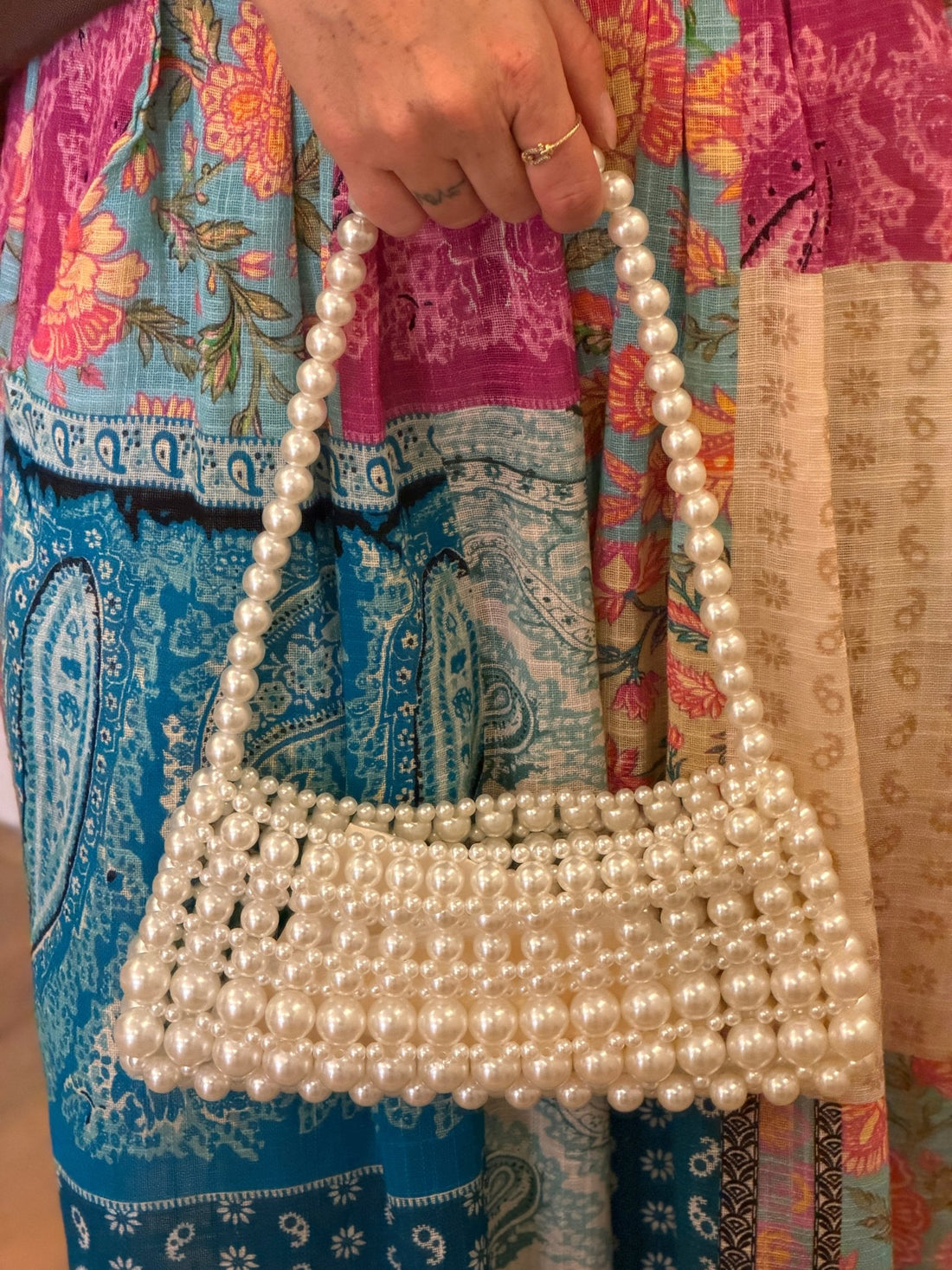 Sac épaule perlé - Léone