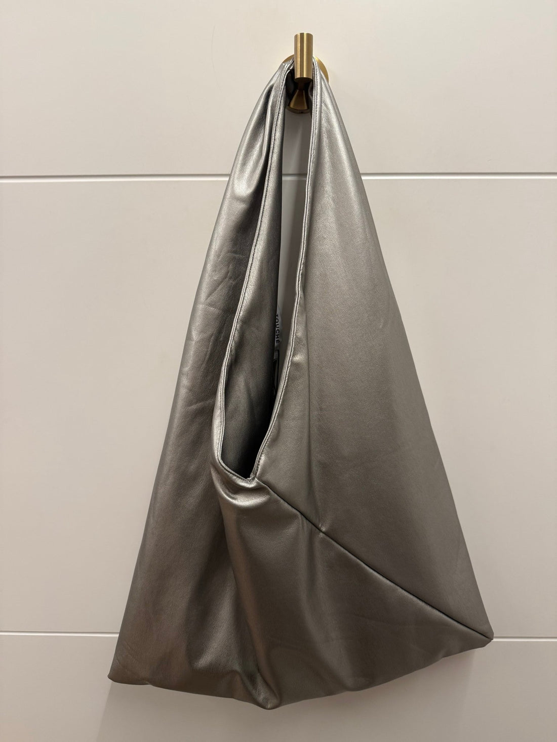 Sac hobo simili argent - Léone