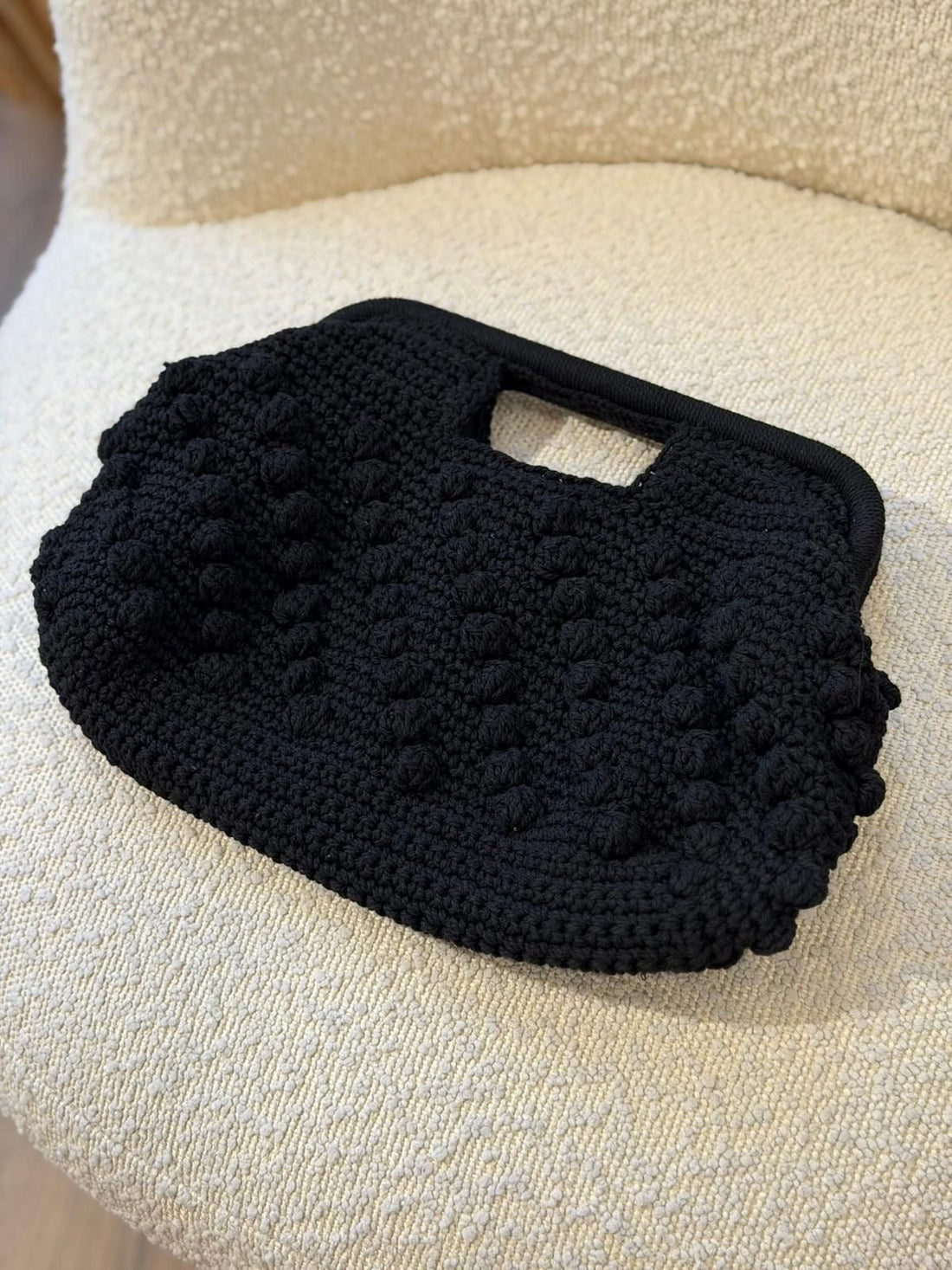 Sac noir fait à la main - Léone