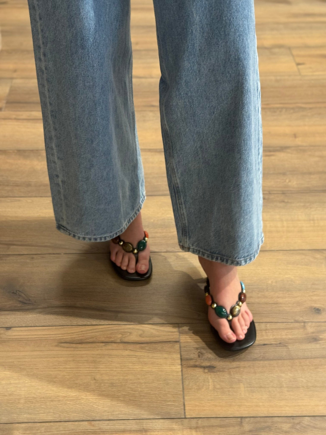 Sandales pierres a talon - Léone