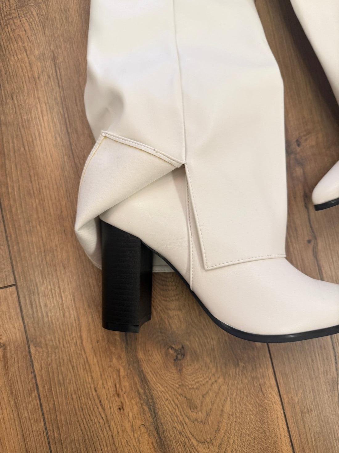 Santiags à rabats blanches - Léone