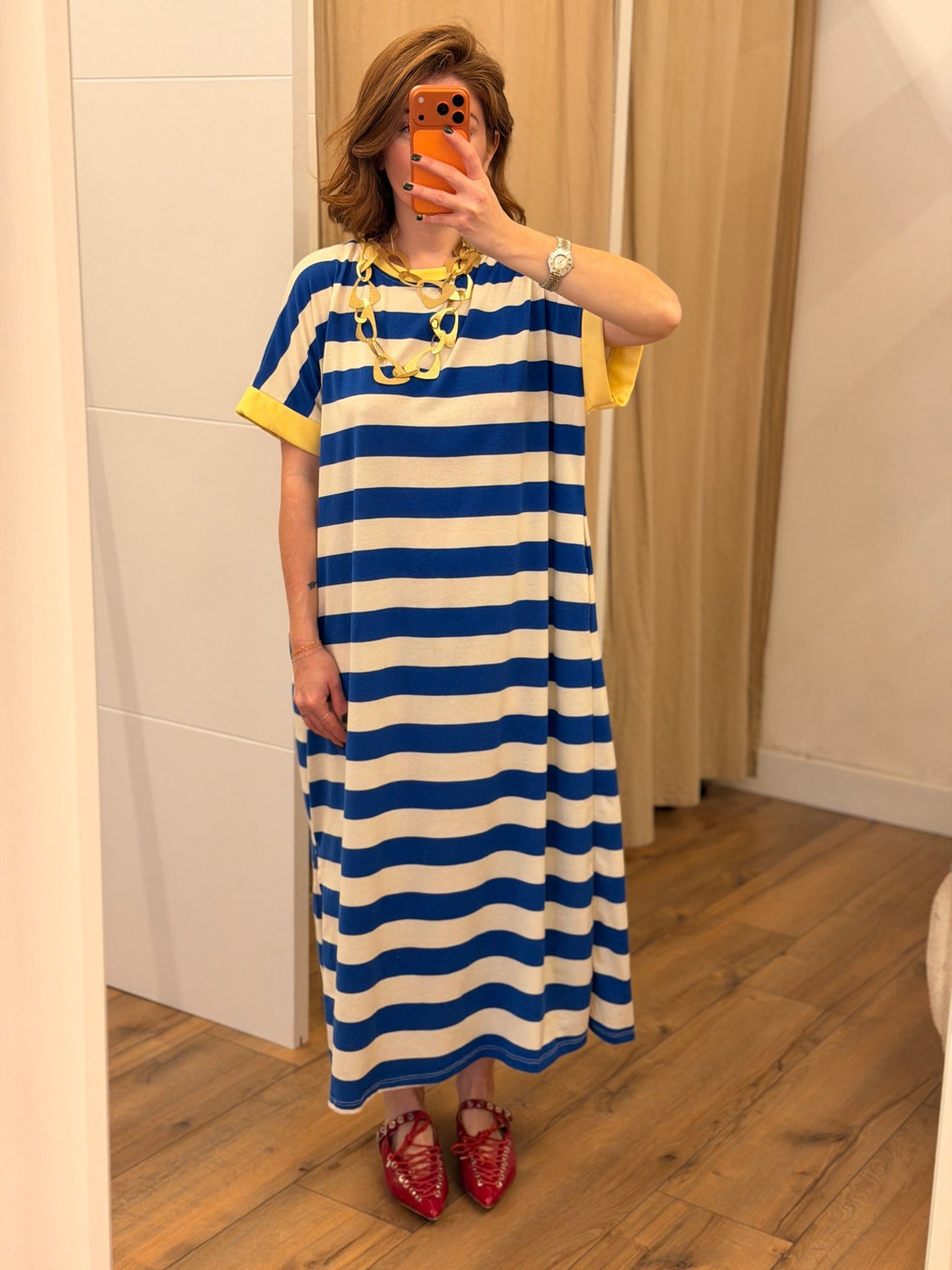 Sautoir dore triangles - Léone