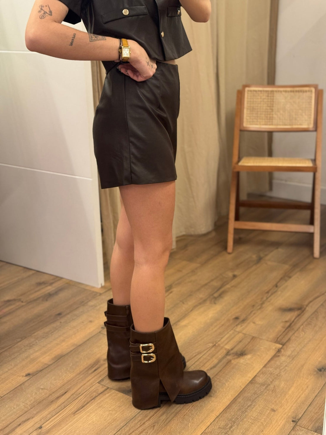Short Leya marron - Léone