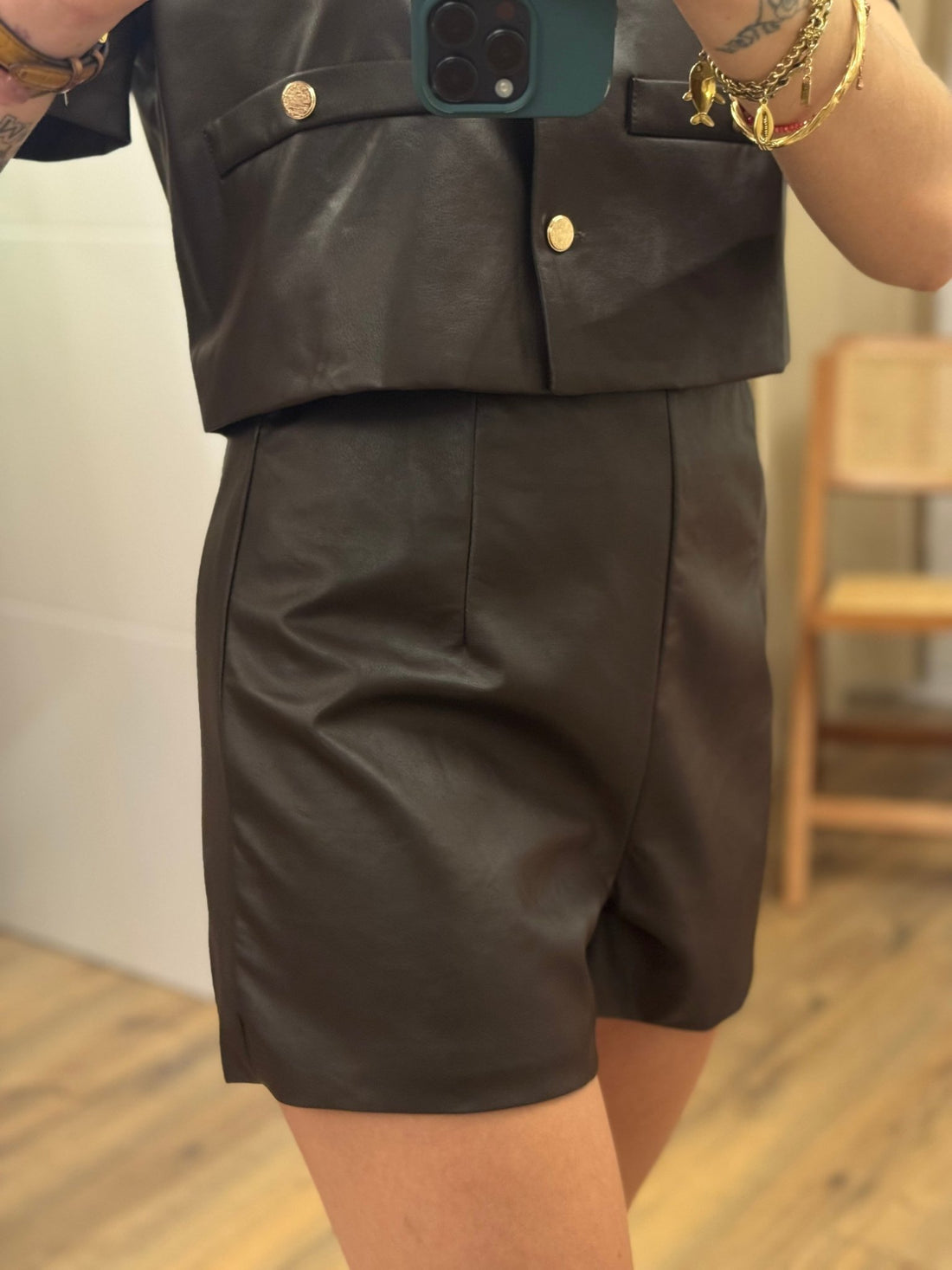 Short Leya marron - Léone