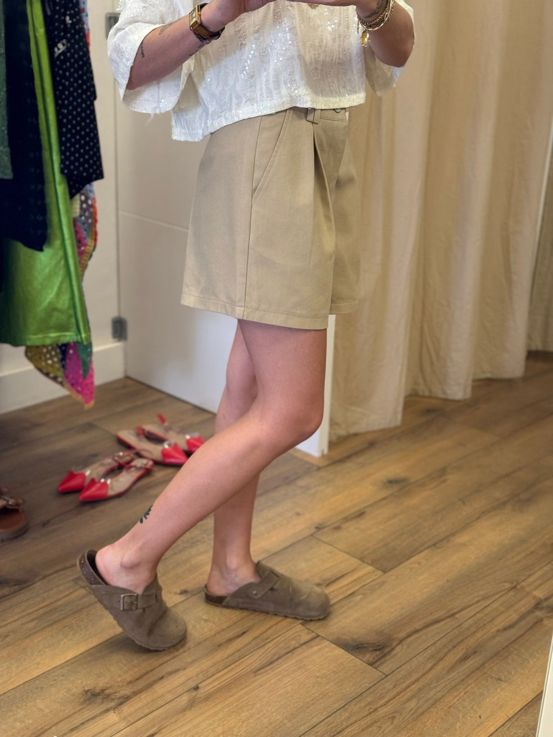 Short Nata taupe - Léone