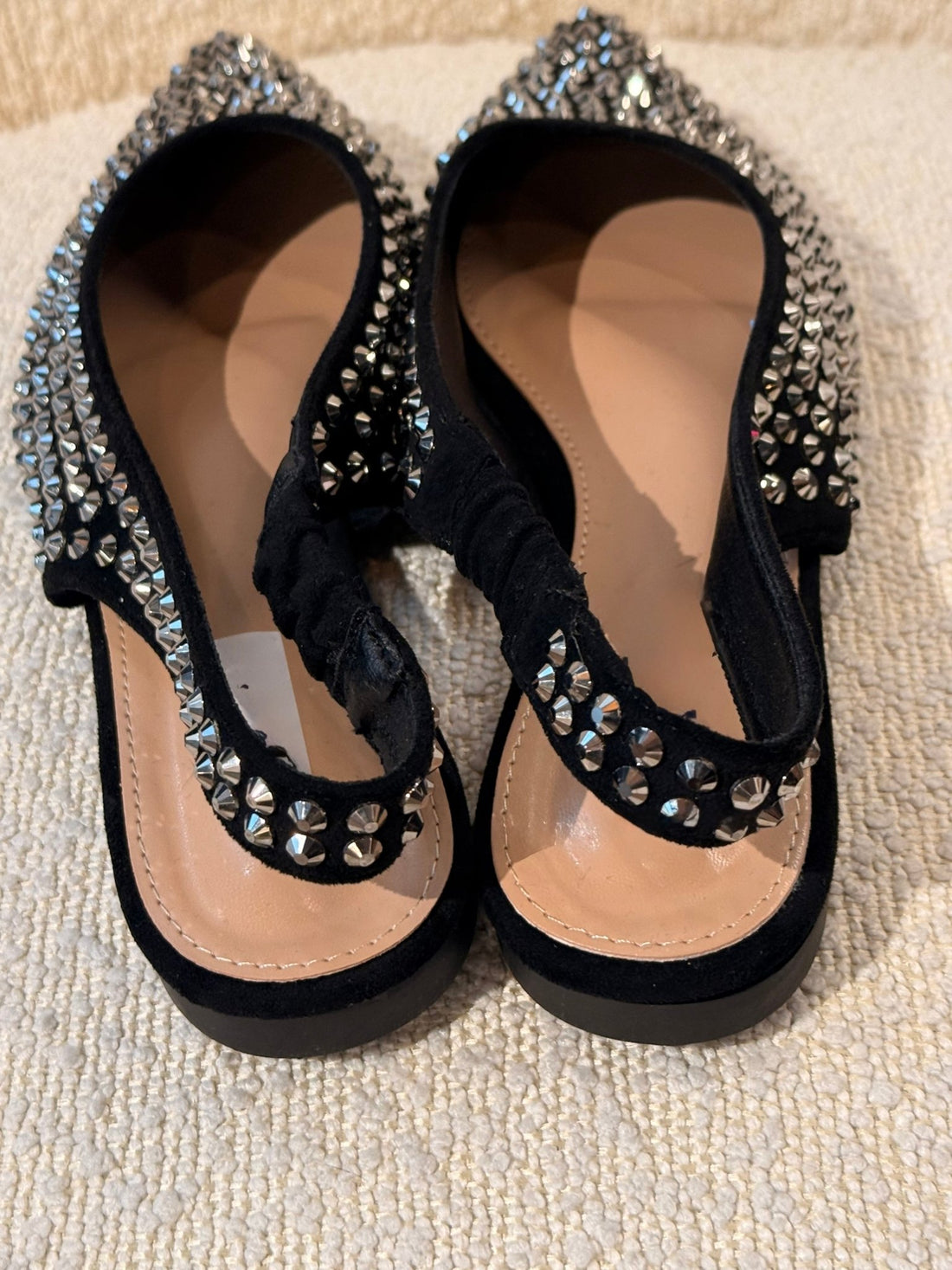 Slingback à strass noir - Léone