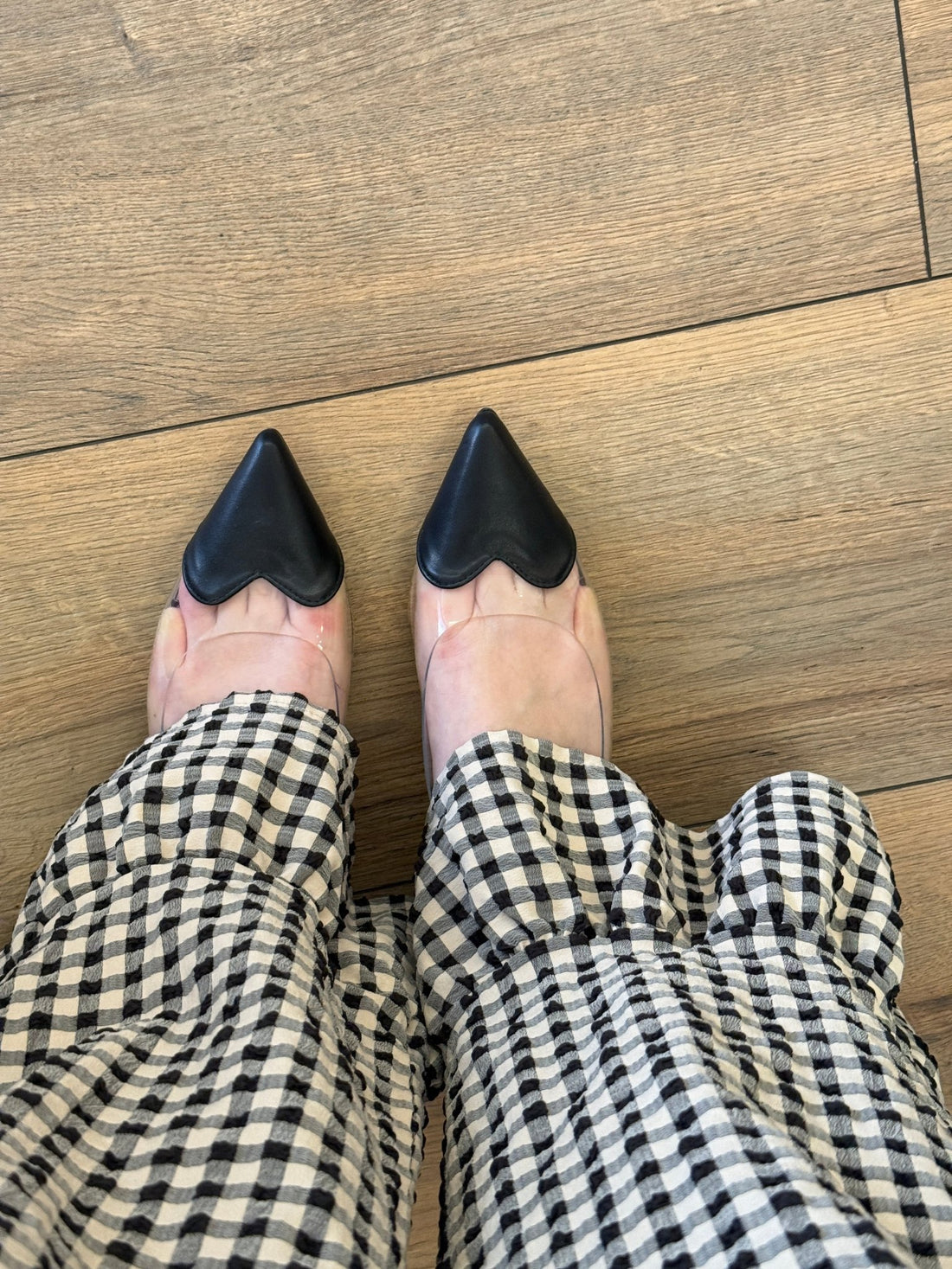 Slingback cœur noir - Léone