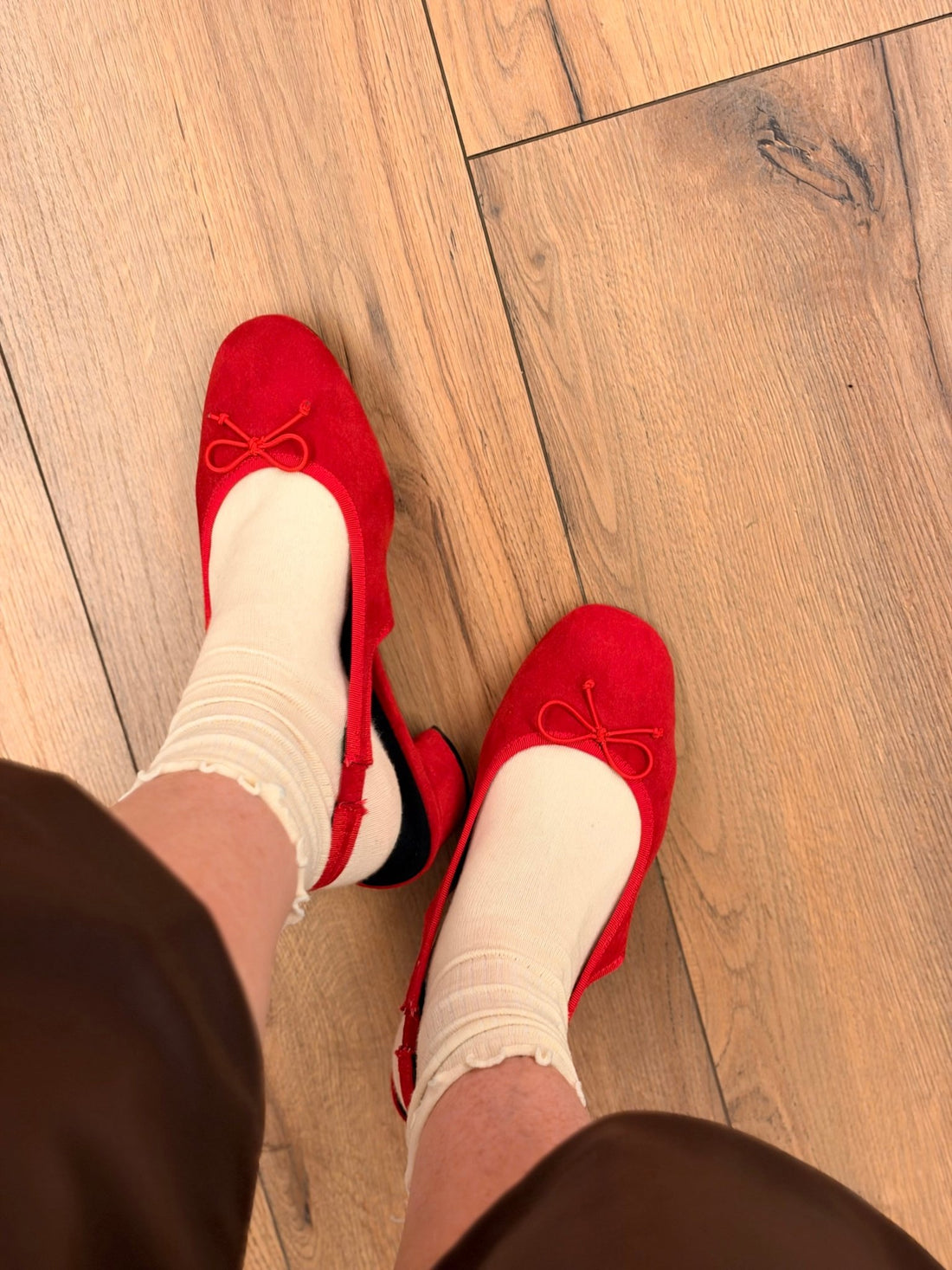 Slingback rouges à talon - Léone