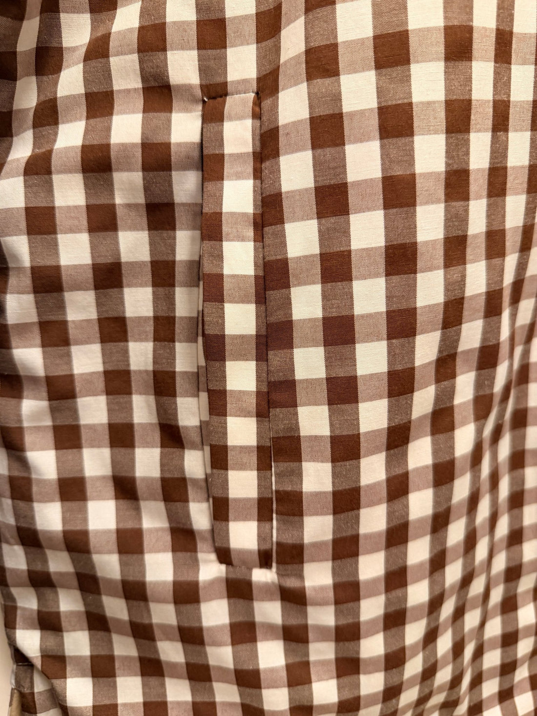 Surchemise vichy marron - Léone