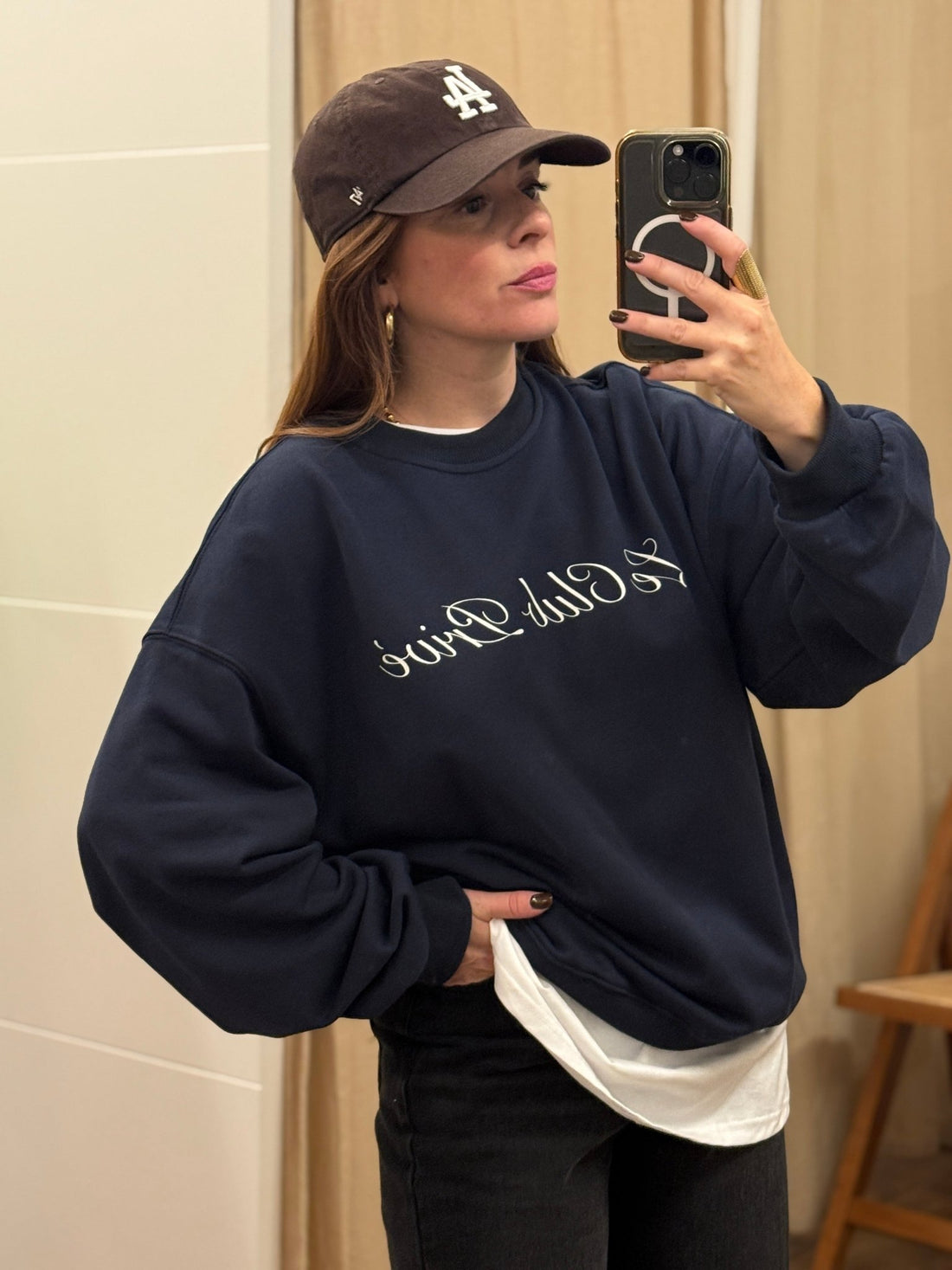 Sweat Club bleu marine - Léone