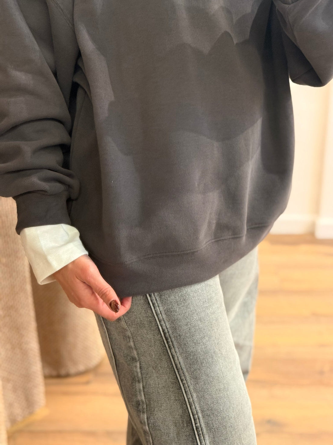 Sweat Darel anthracite - Léone