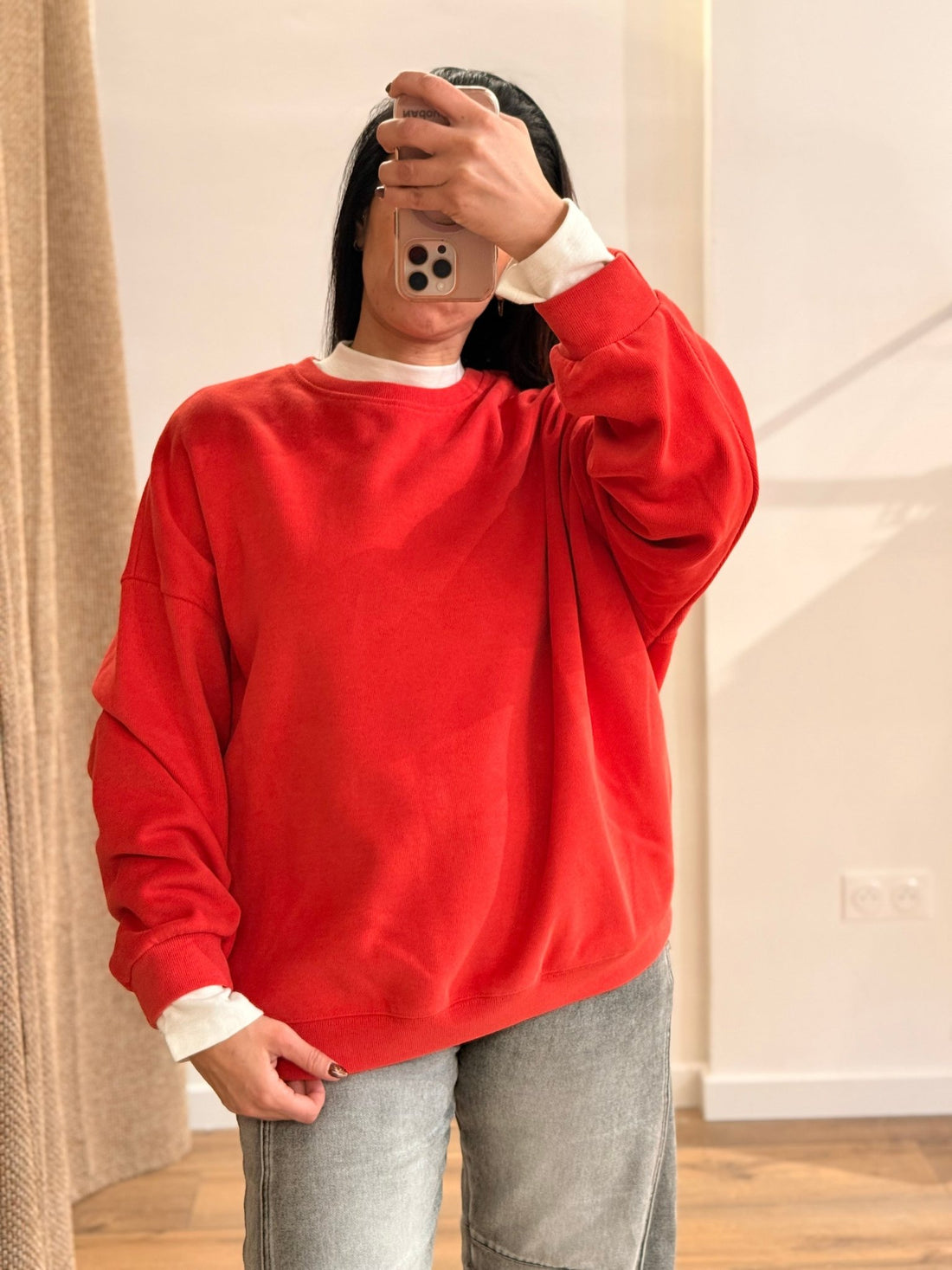 Sweat Darel corail - Léone