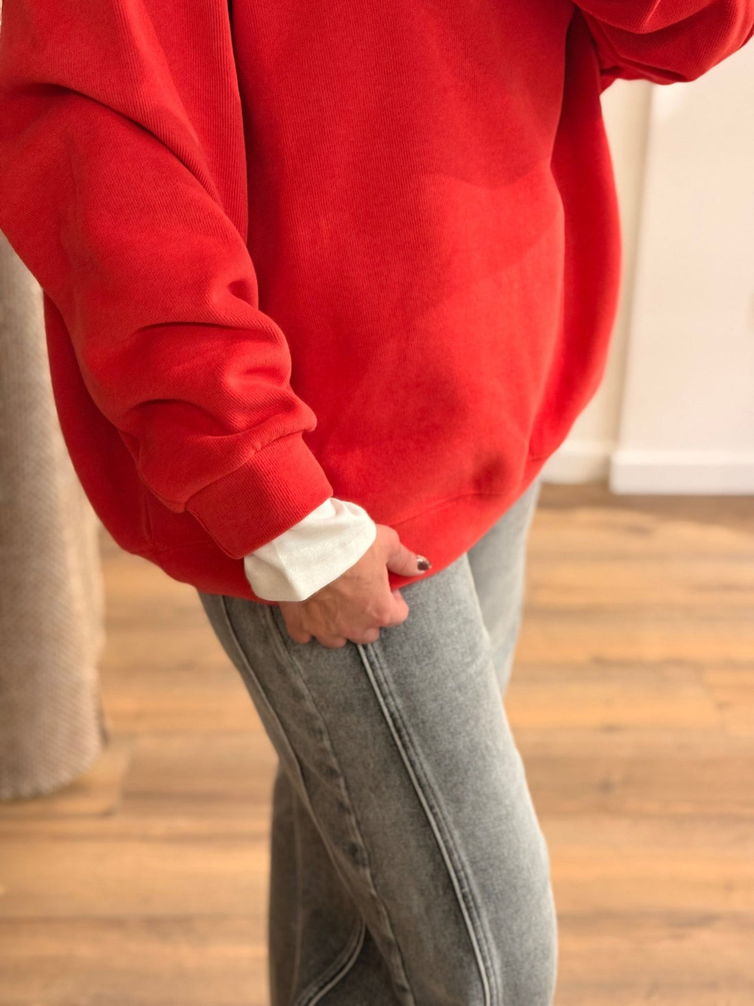 Sweat Darel corail - Léone