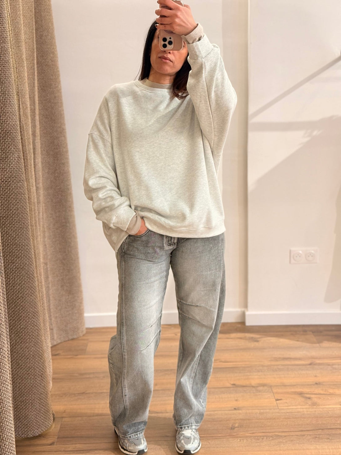 Sweat Darel gris clair - Léone