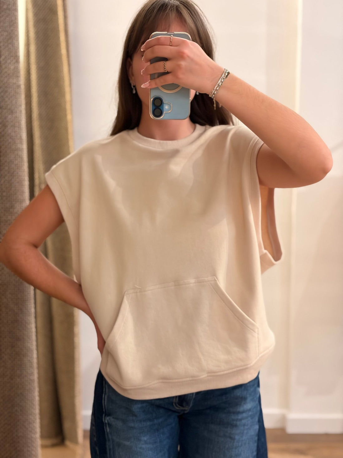 Sweat Junior beige - Léone