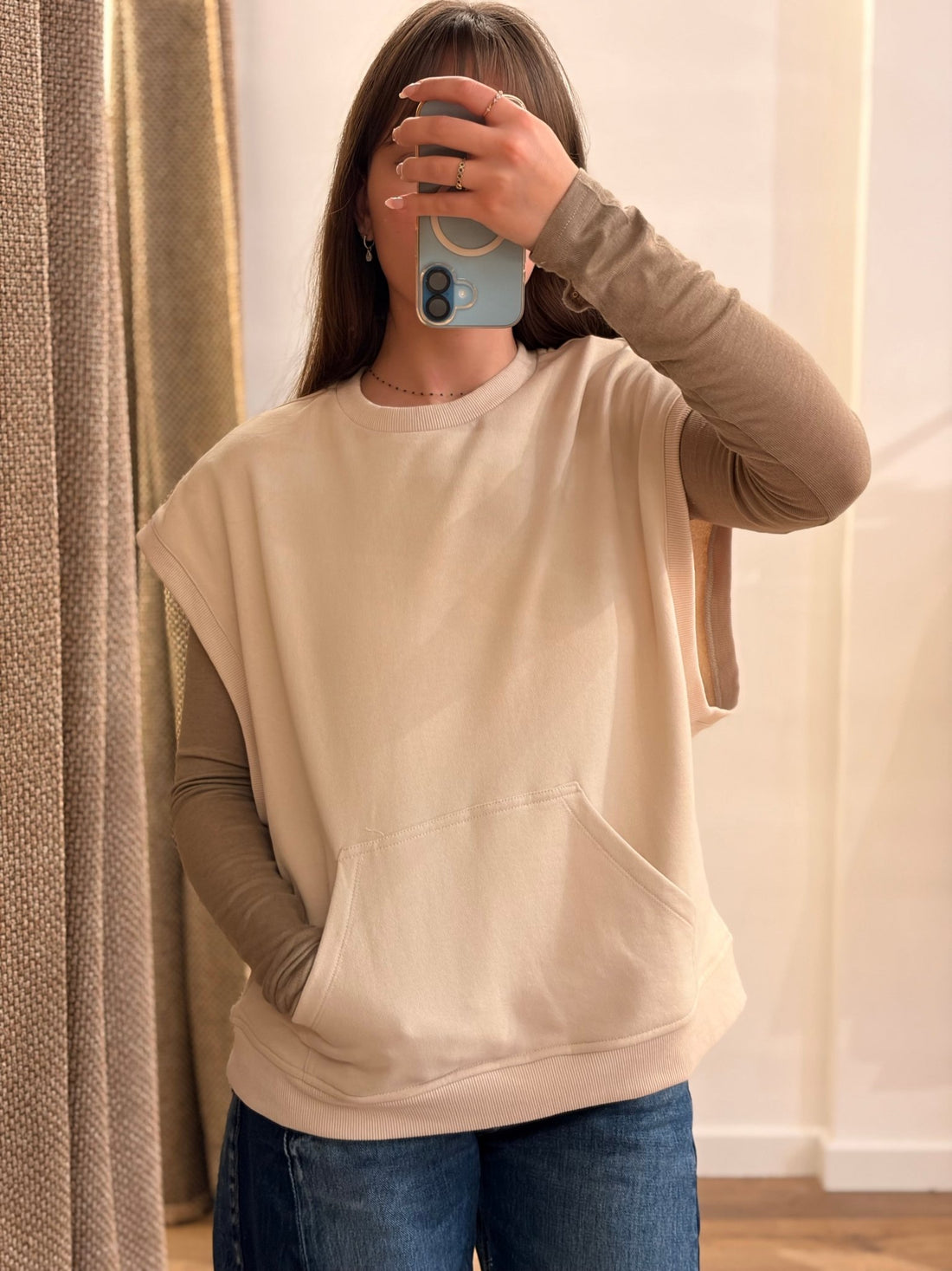 Sweat Junior beige - Léone