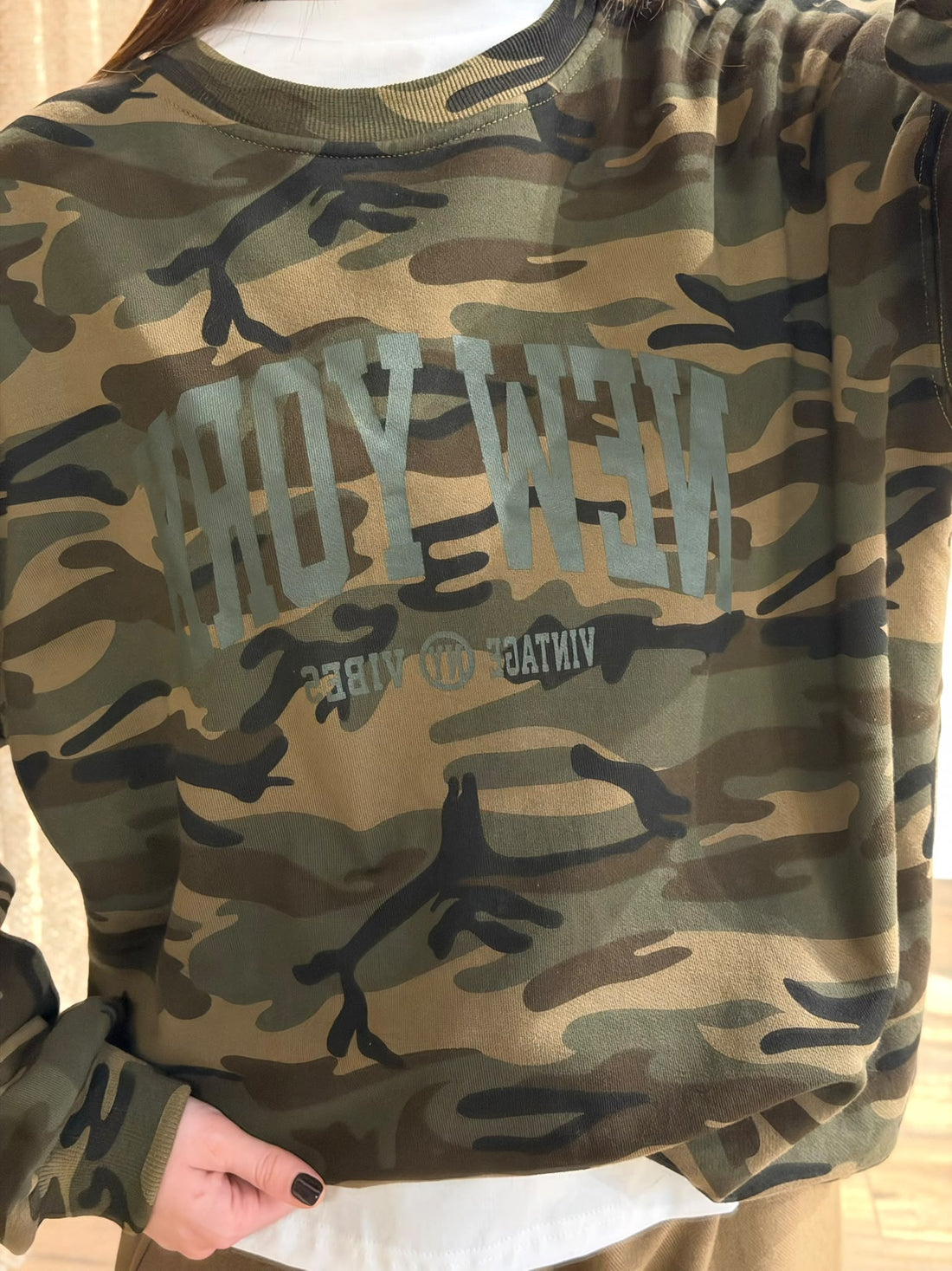 Sweat oversize camouflage - Léone