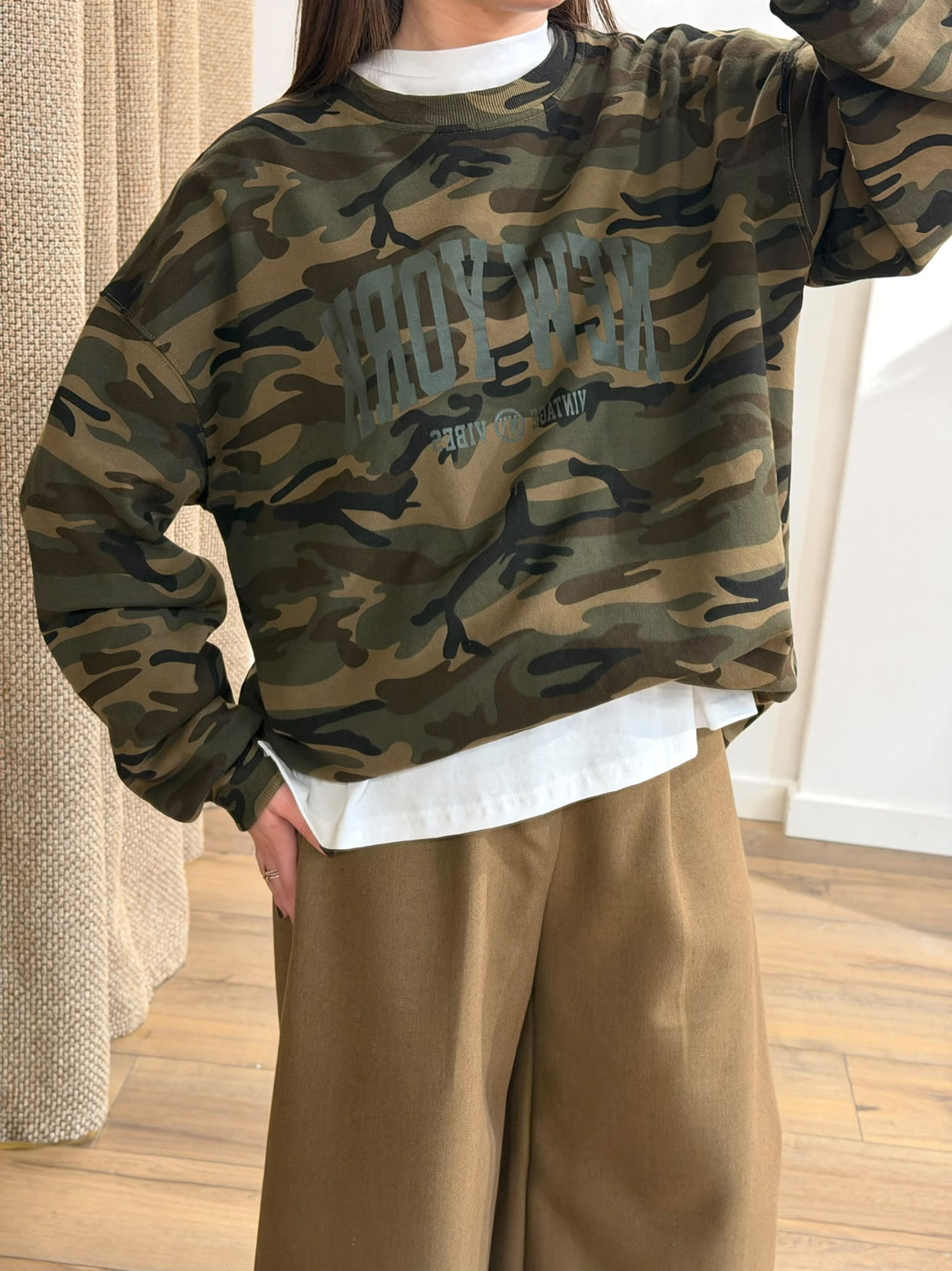 Sweat oversize camouflage - Léone