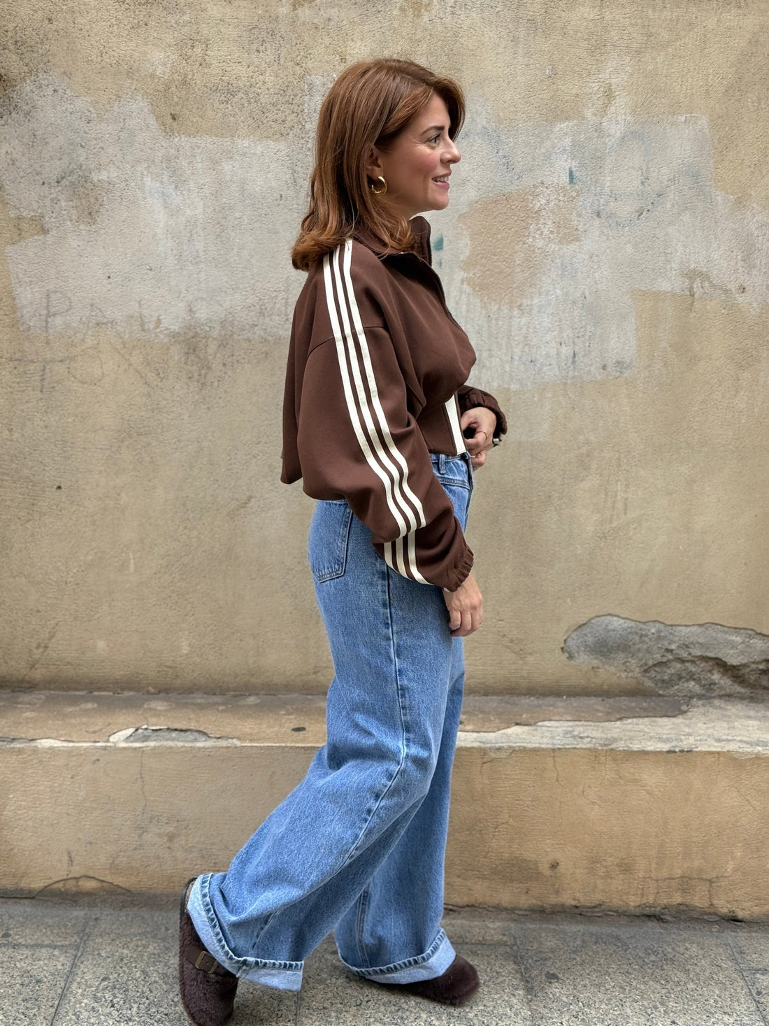 Sweat Victoria marron - Léone