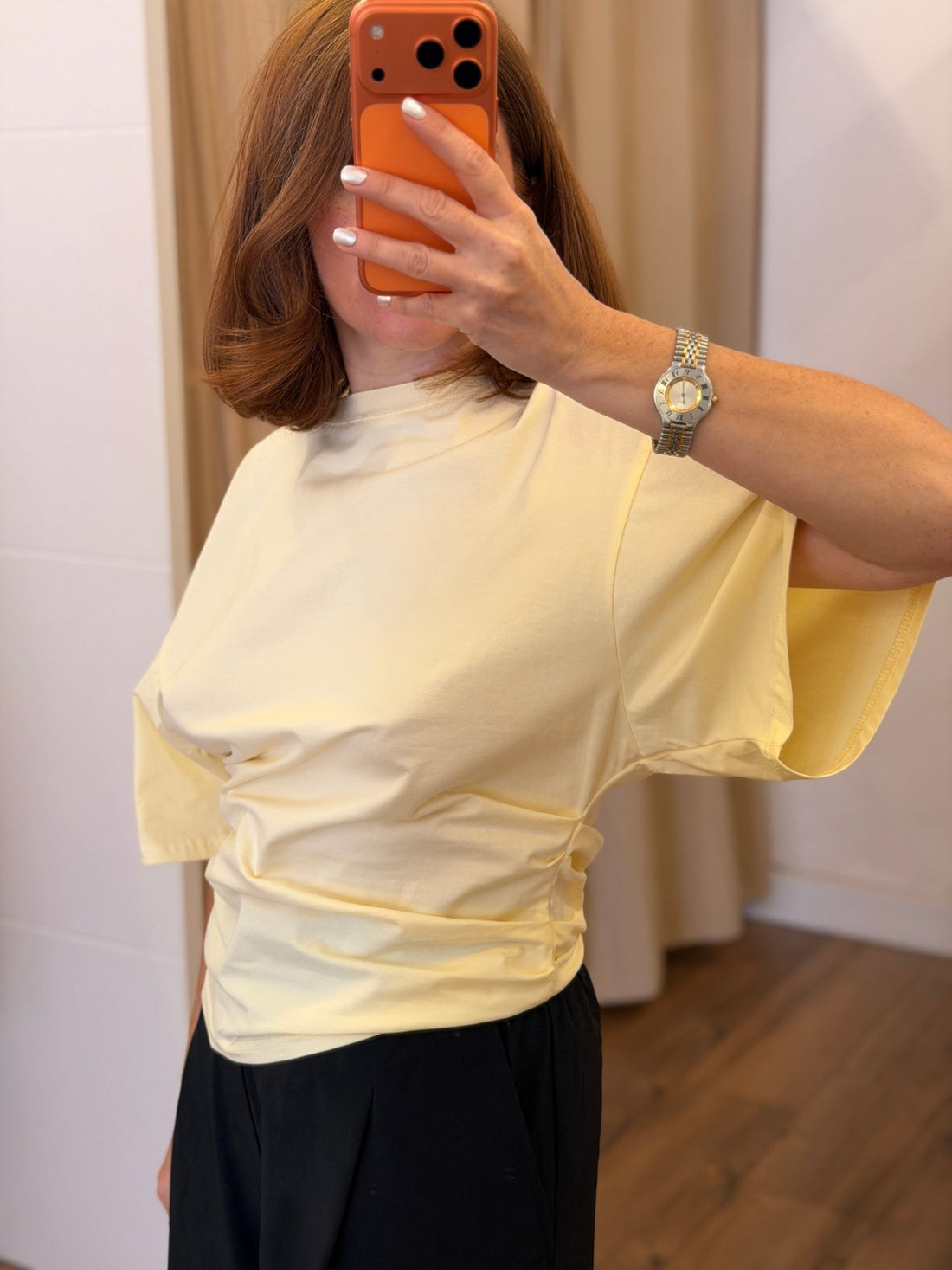T-shirt cintré Jacques jaune - Léone