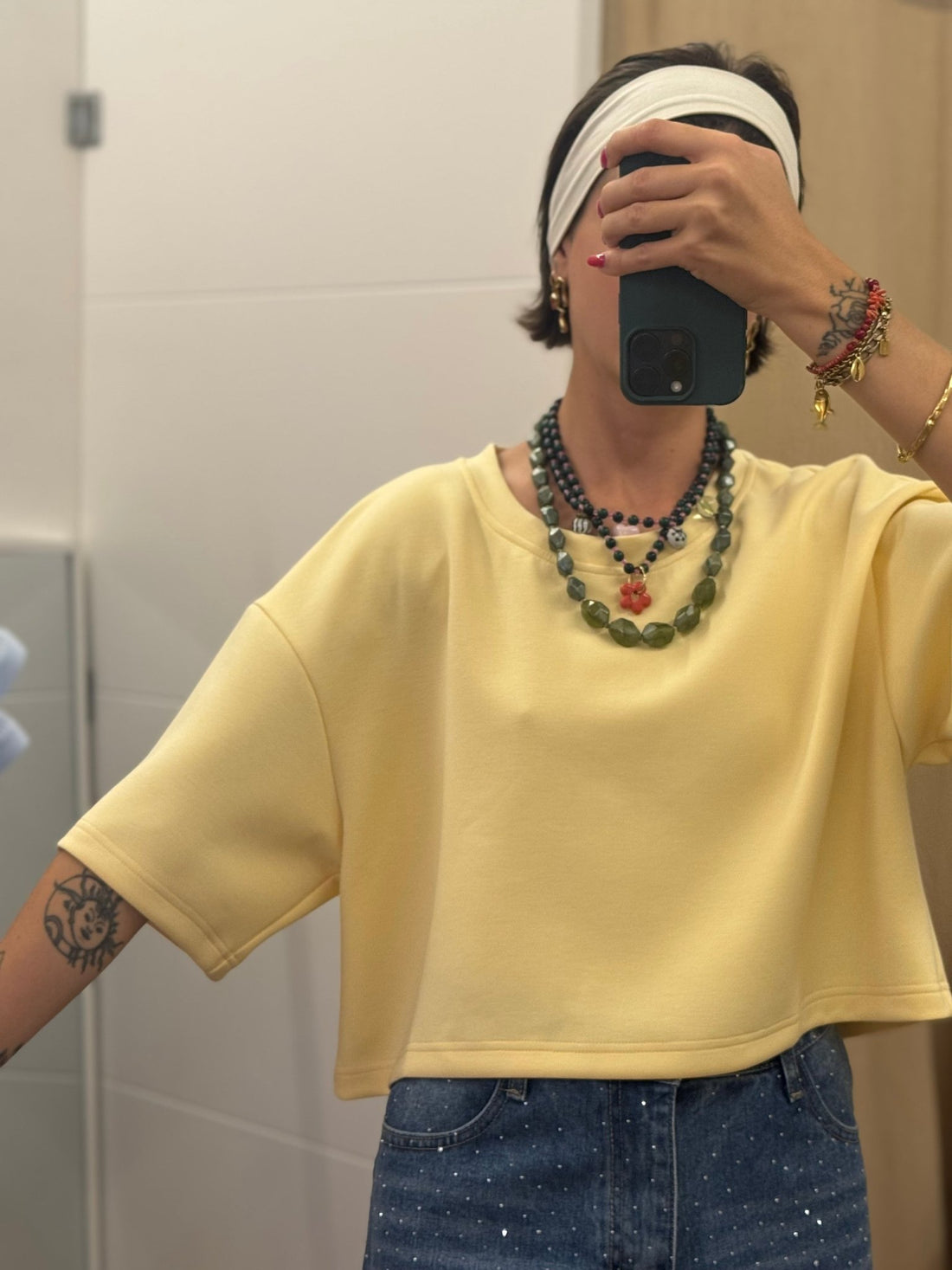 T-shirt Néo jaune pastel - Léone