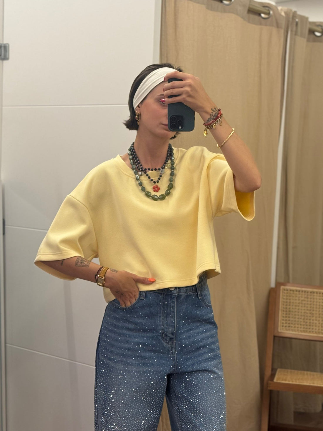 T-shirt Néo jaune pastel - Léone