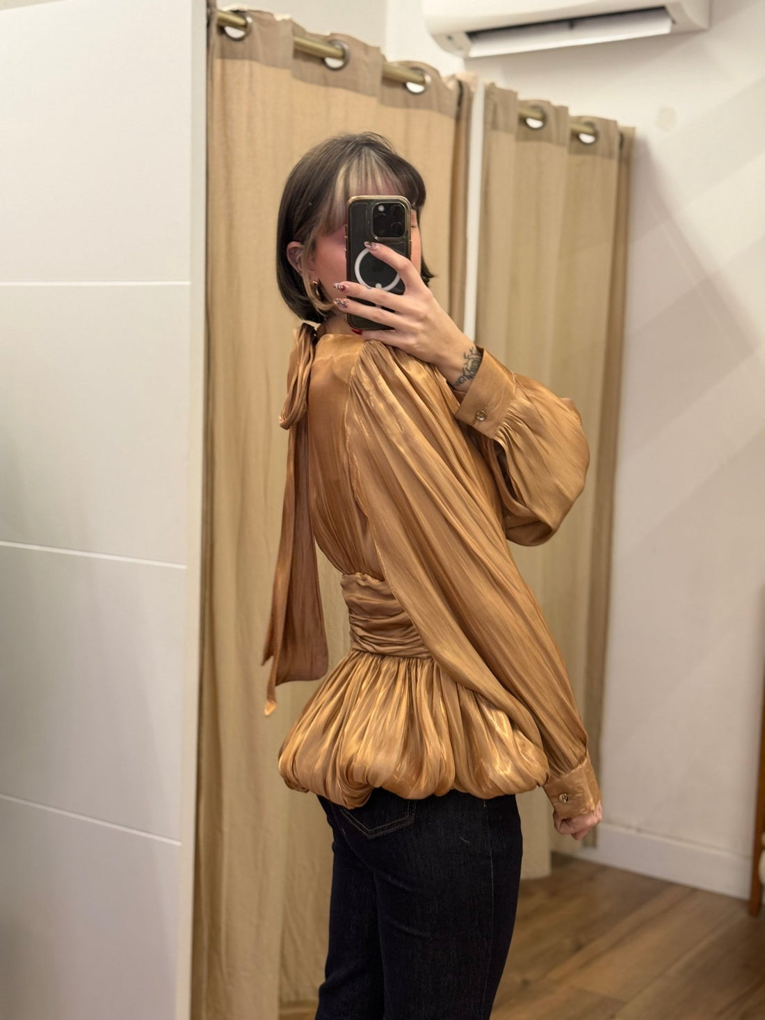 Top claudia camel - Léone