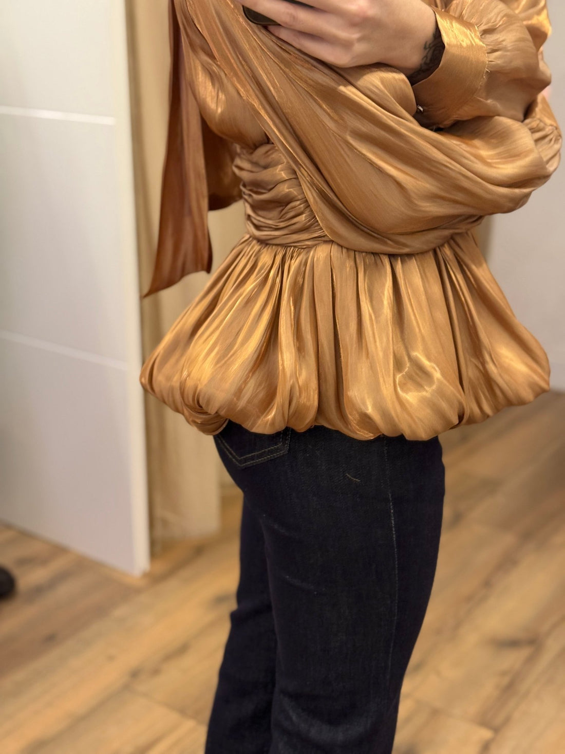 Top claudia camel - Léone