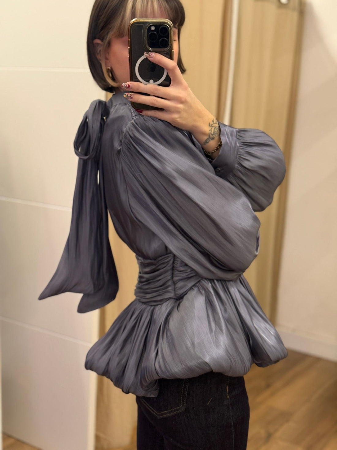 Top claudia gris - Léone