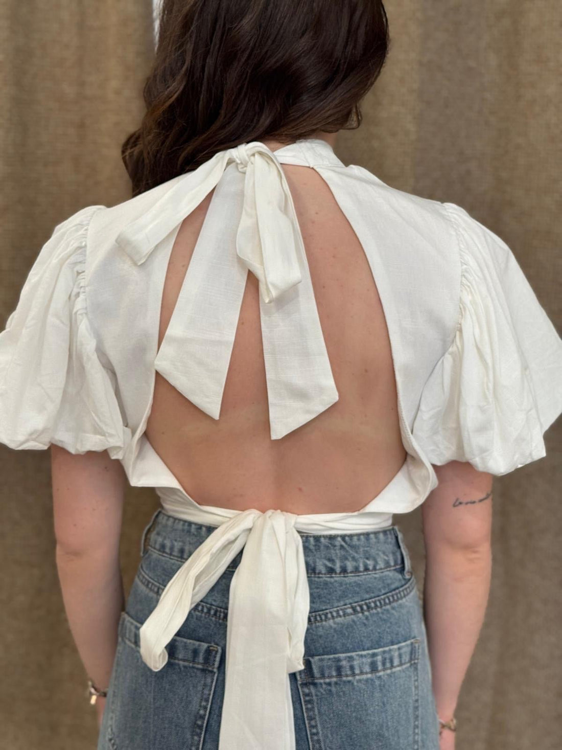 Top dos nu Luna blanc - Léone