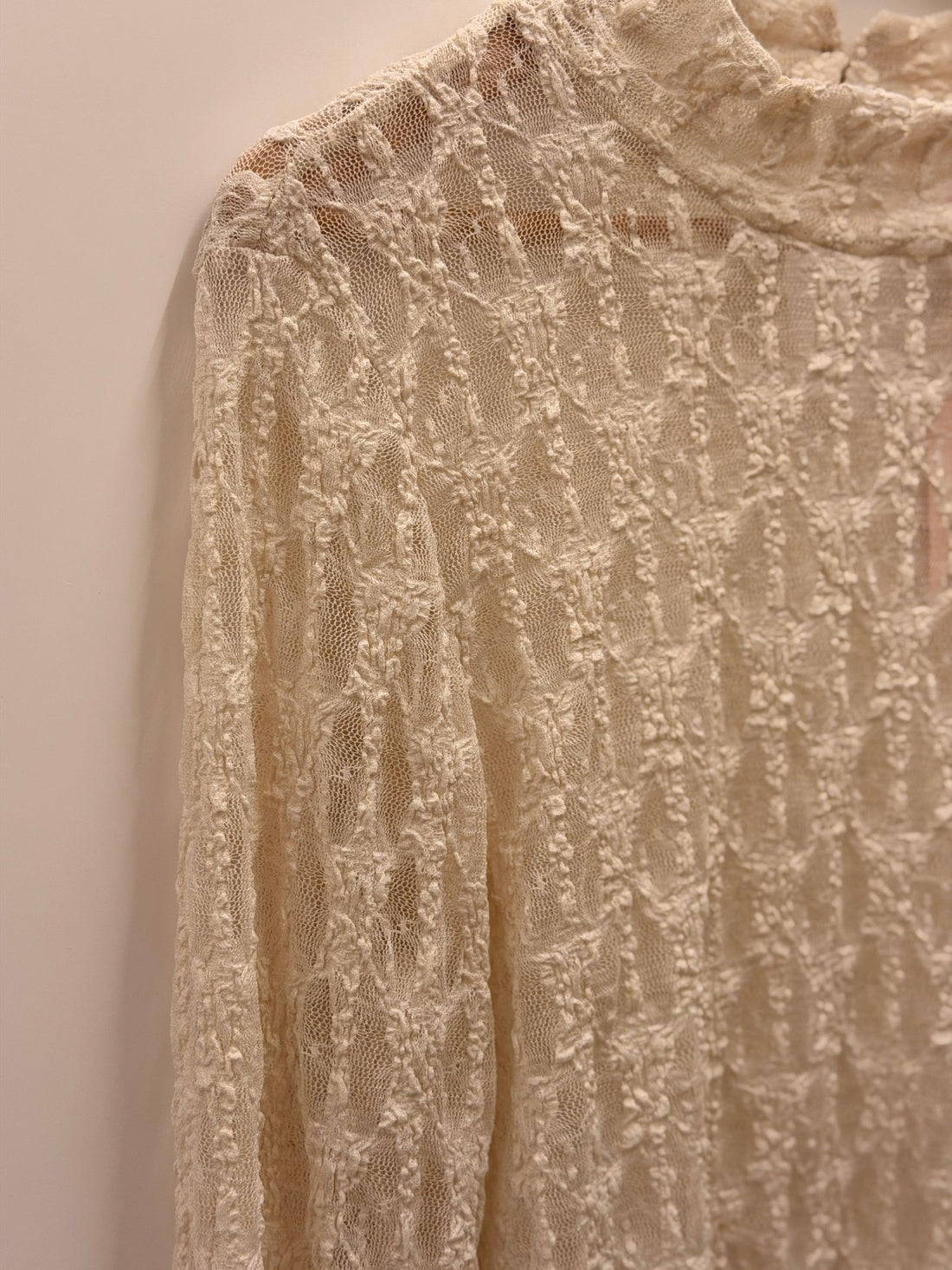 Top en dentelle Annette écru - Léone