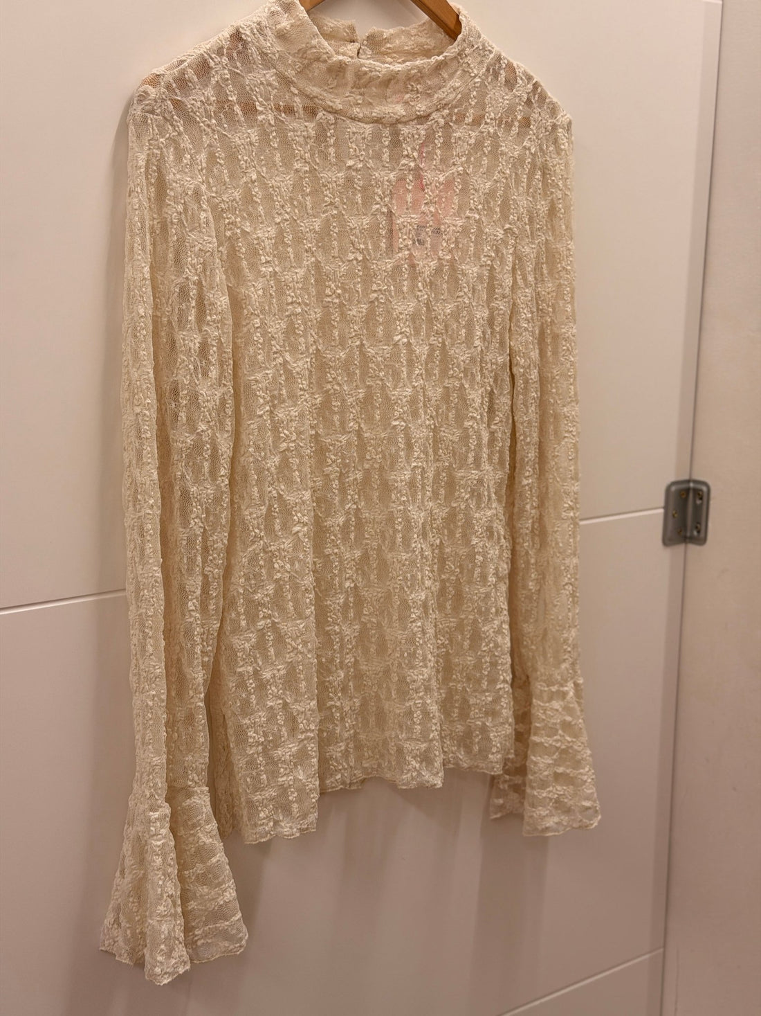 Top en dentelle Annette écru - Léone