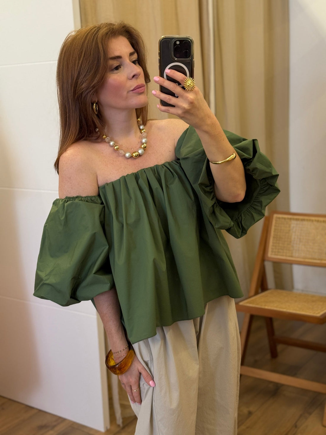 Top Lola vert - Léone
