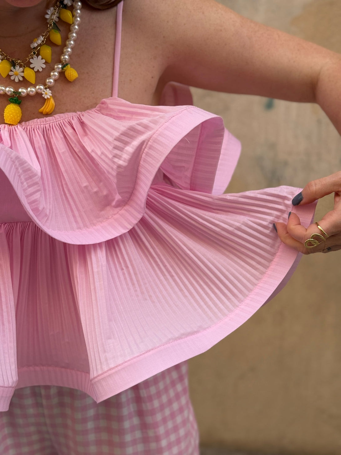 Top Lucie rose - Léone