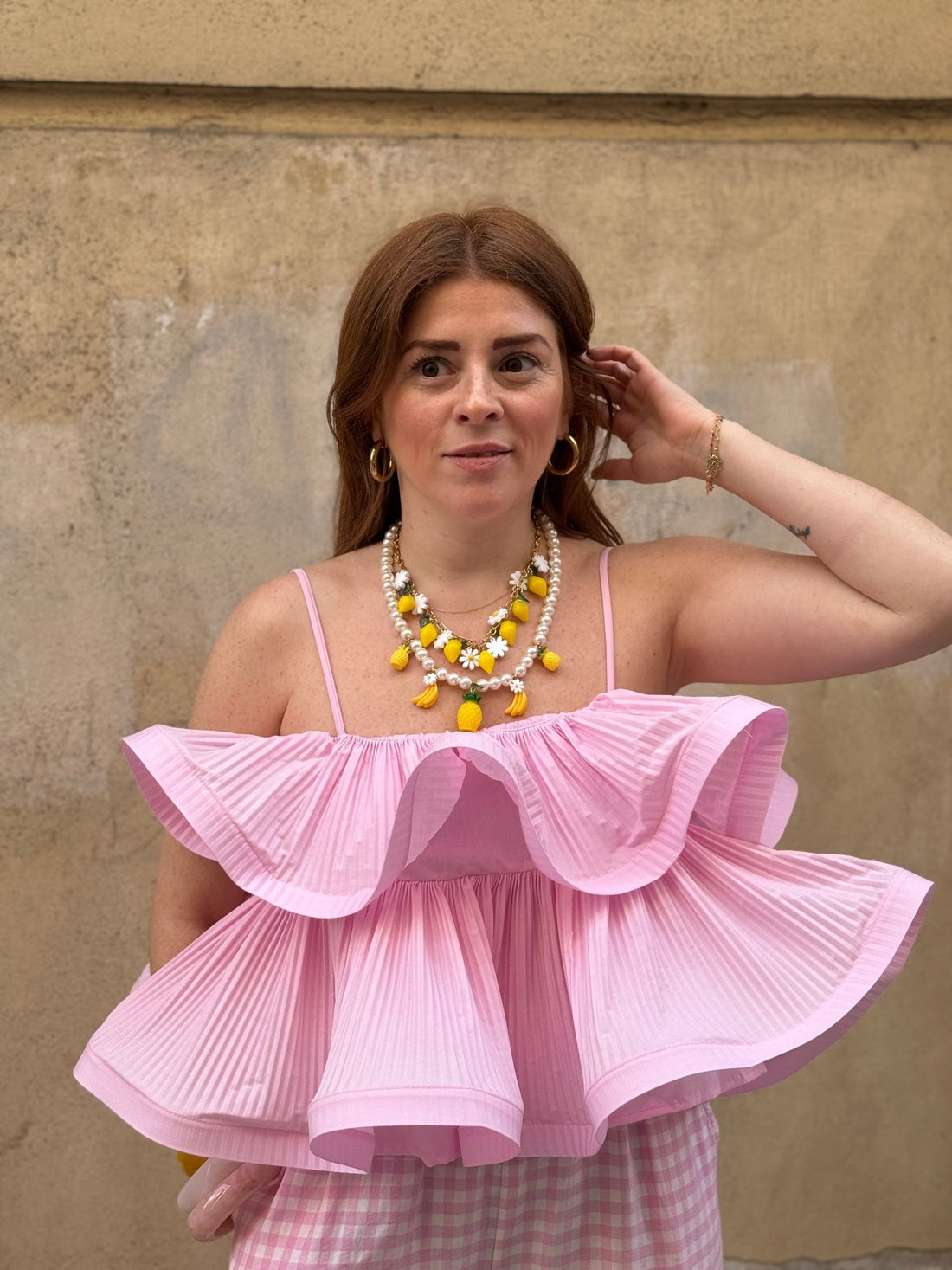 Top Lucie rose - Léone
