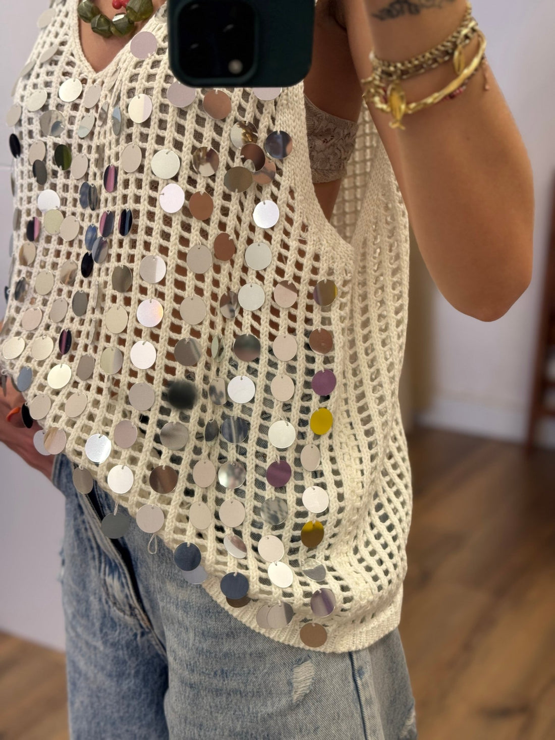 Top Lucien beige - Léone