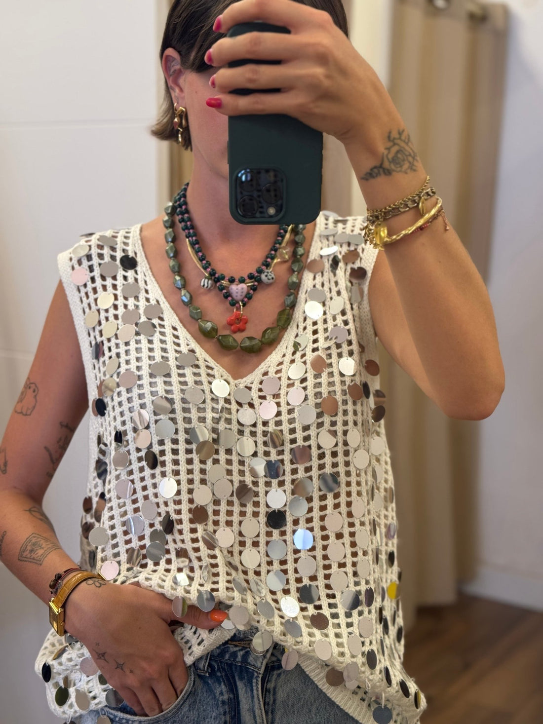 Top Lucien beige - Léone