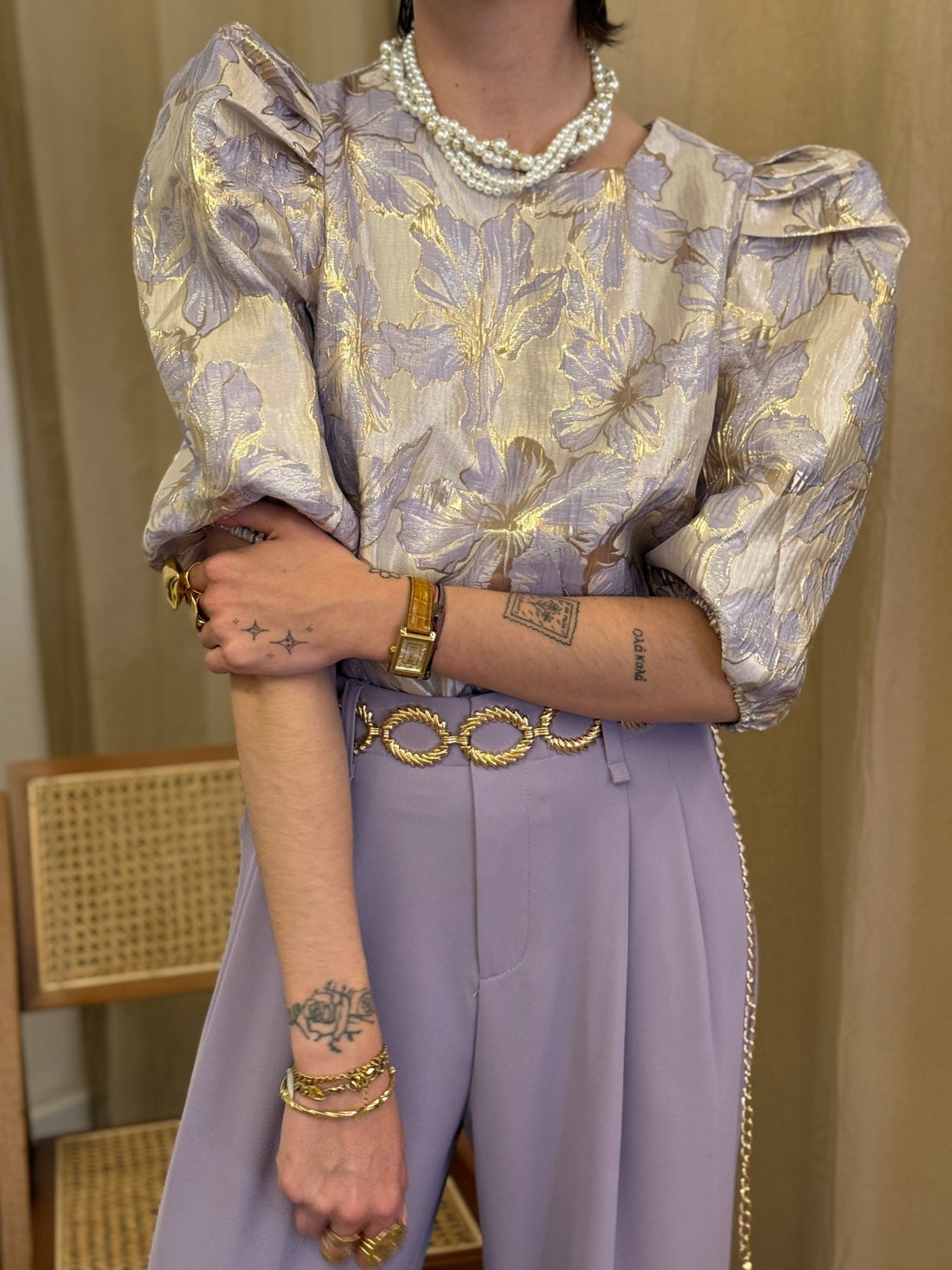 Top Sirine violet - Léone