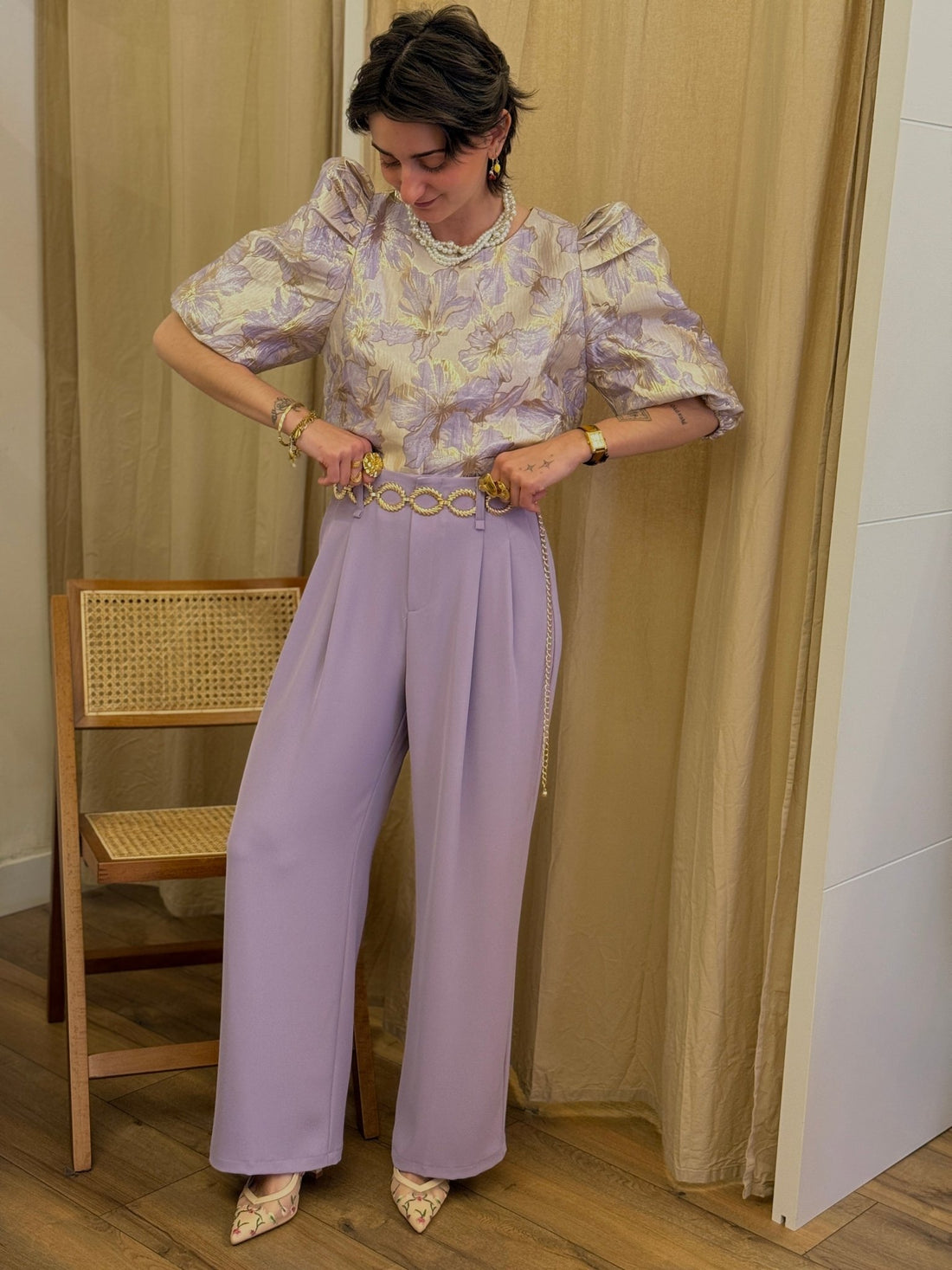Top Sirine violet - Léone