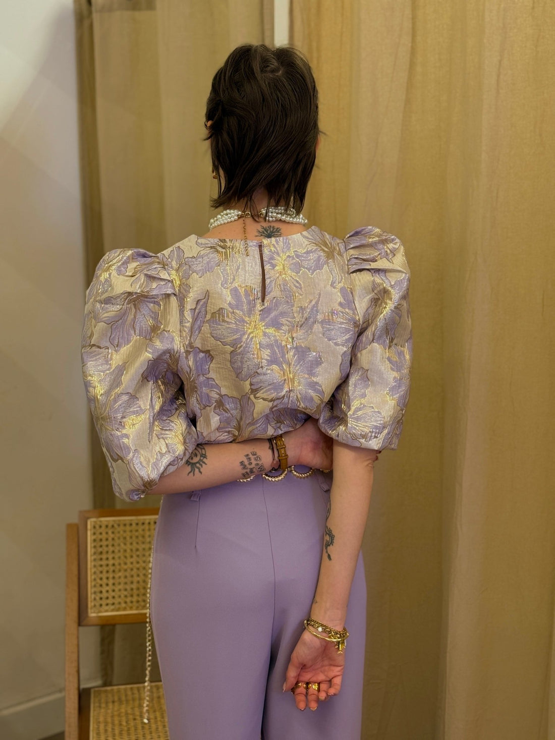Top Sirine violet - Léone