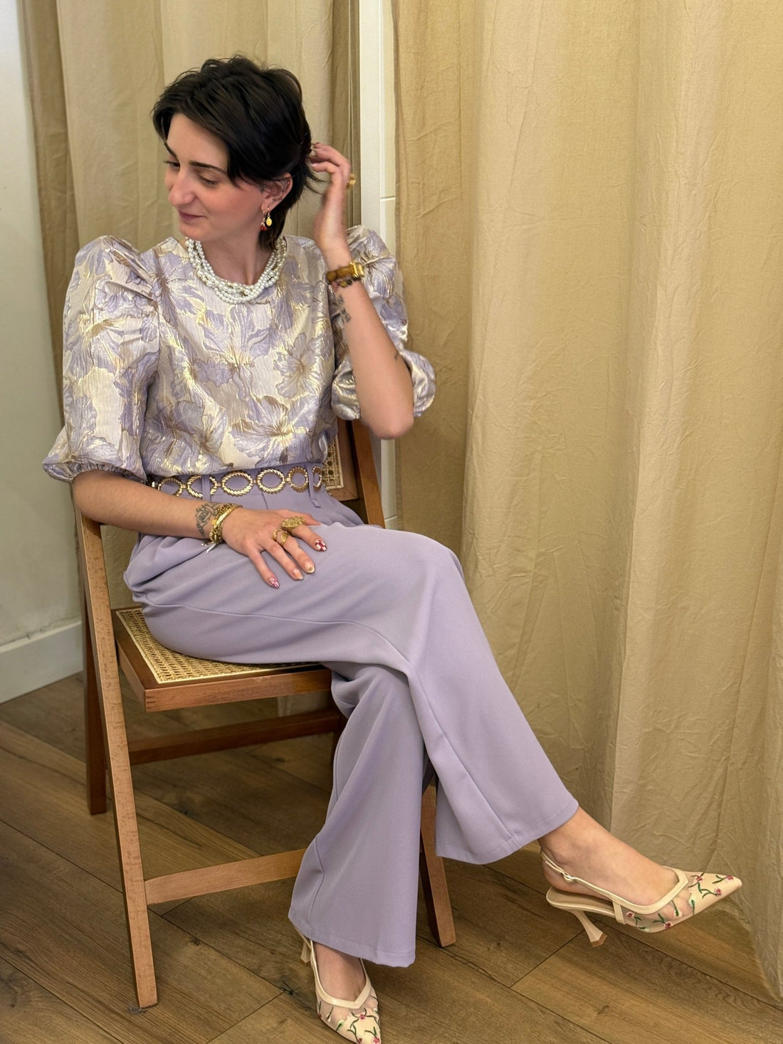 Top Sirine violet - Léone
