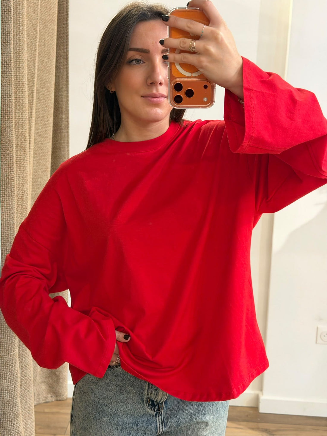 Tshirt ample rouge - Léone