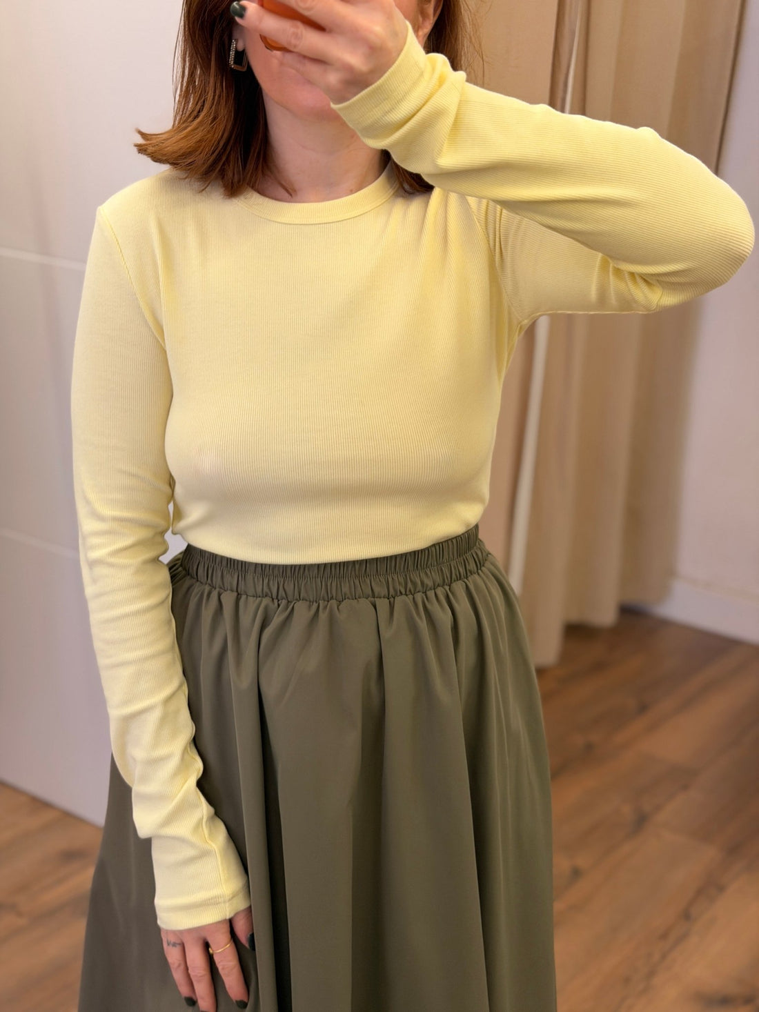 Tshirt cotele Fabio jaune - Léone