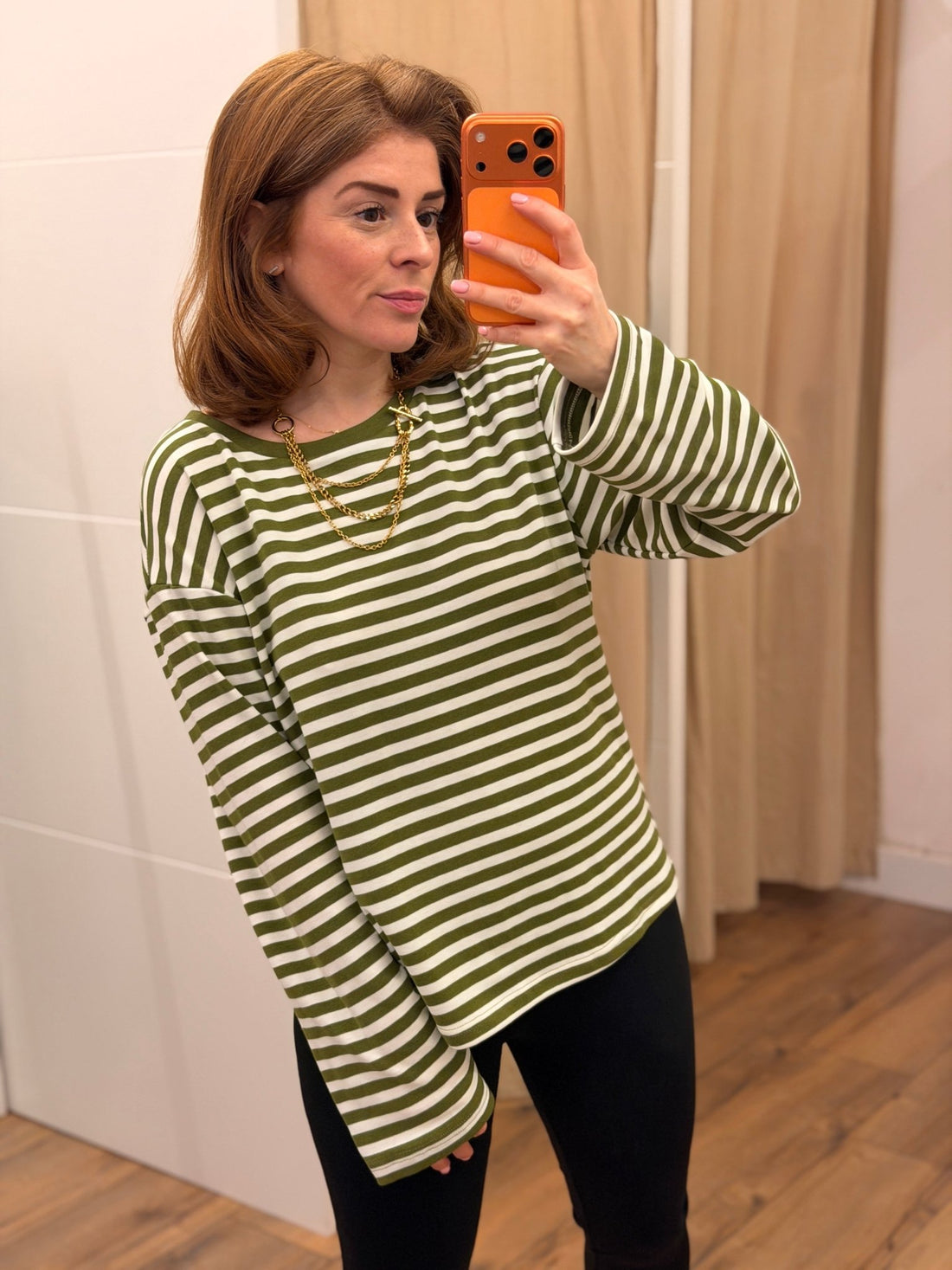 Tshirt mariniere Rio kaki - Léone