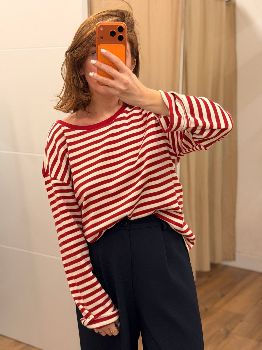 Tshirt mariniere Rio rouge - Léone