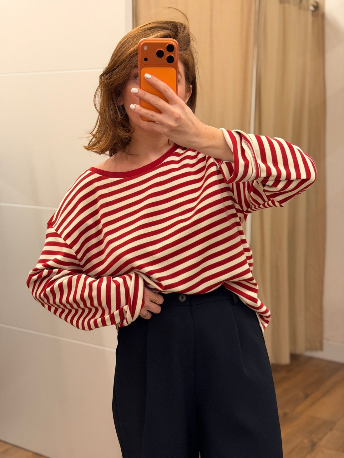 Tshirt mariniere Rio rouge - Léone