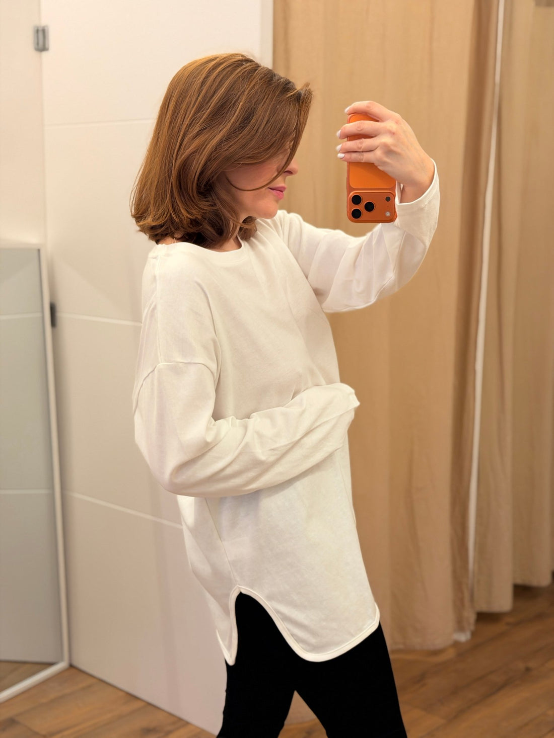 Tshirt ml blanc Cassy - Léone