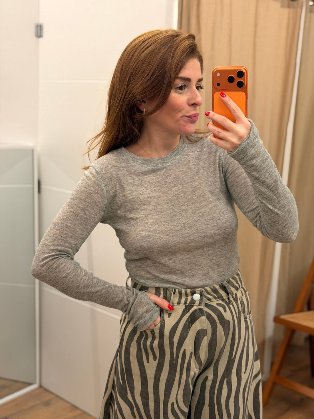 Tshirt purple gris - Léone